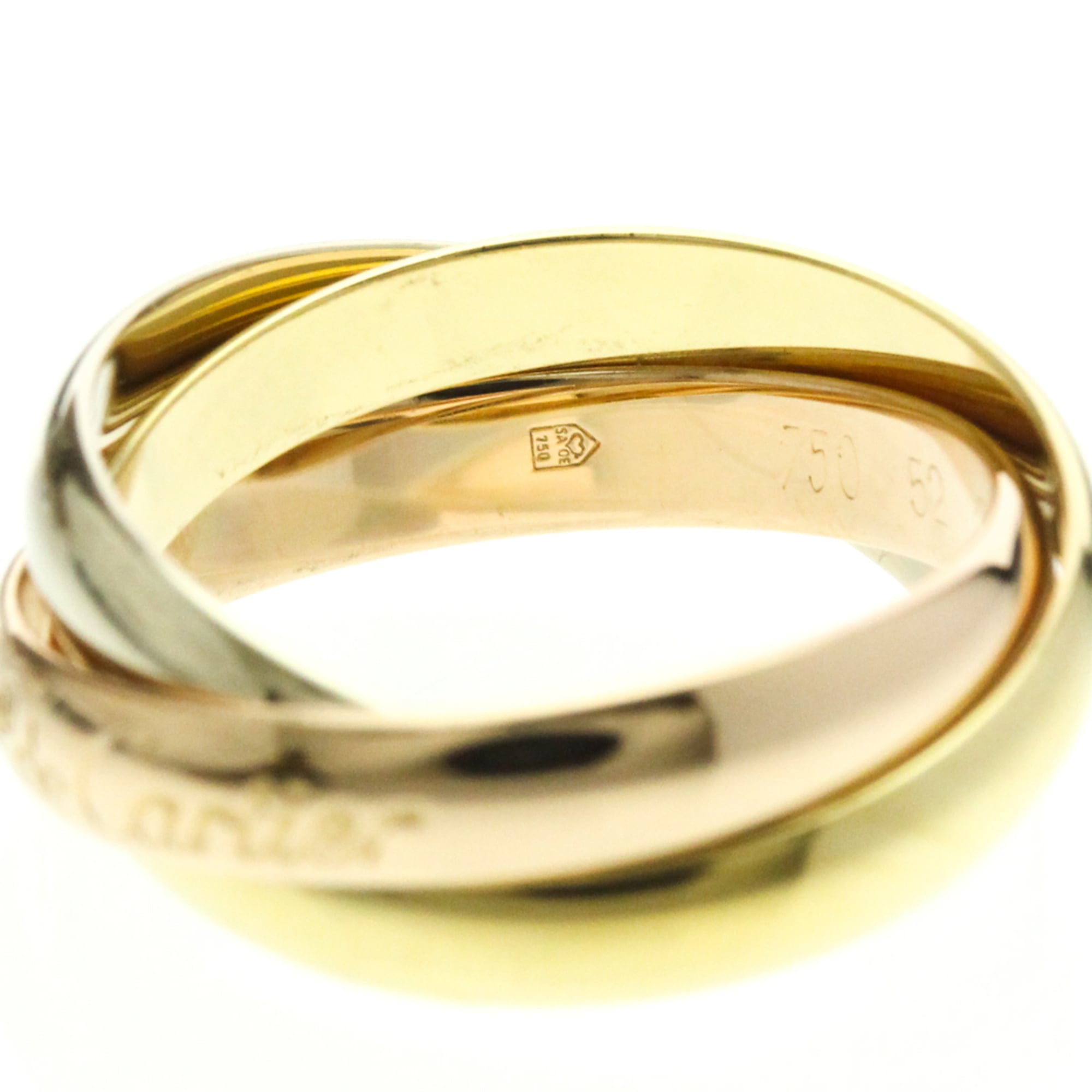 Cartier Trinity · Tri-Gold Band Ring