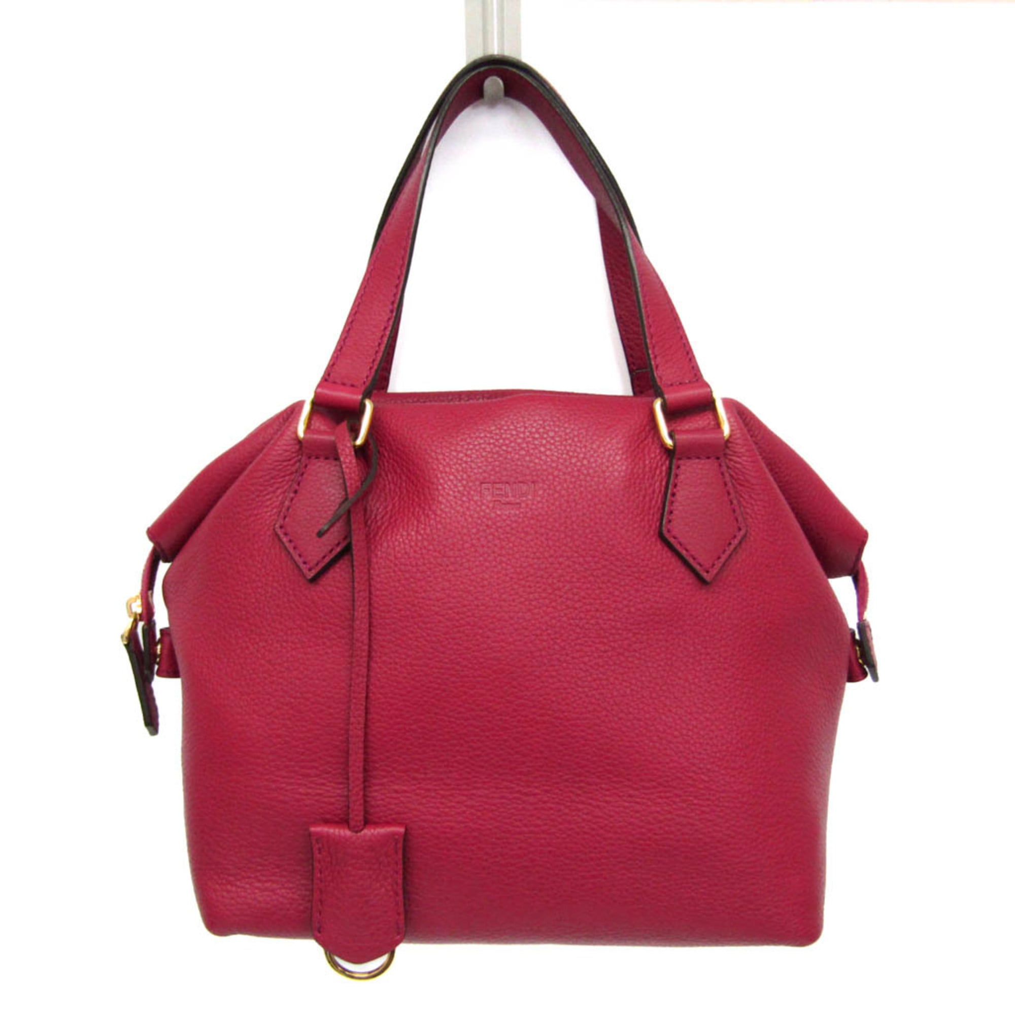 Fendi · Leather Handbag · Bordeaux