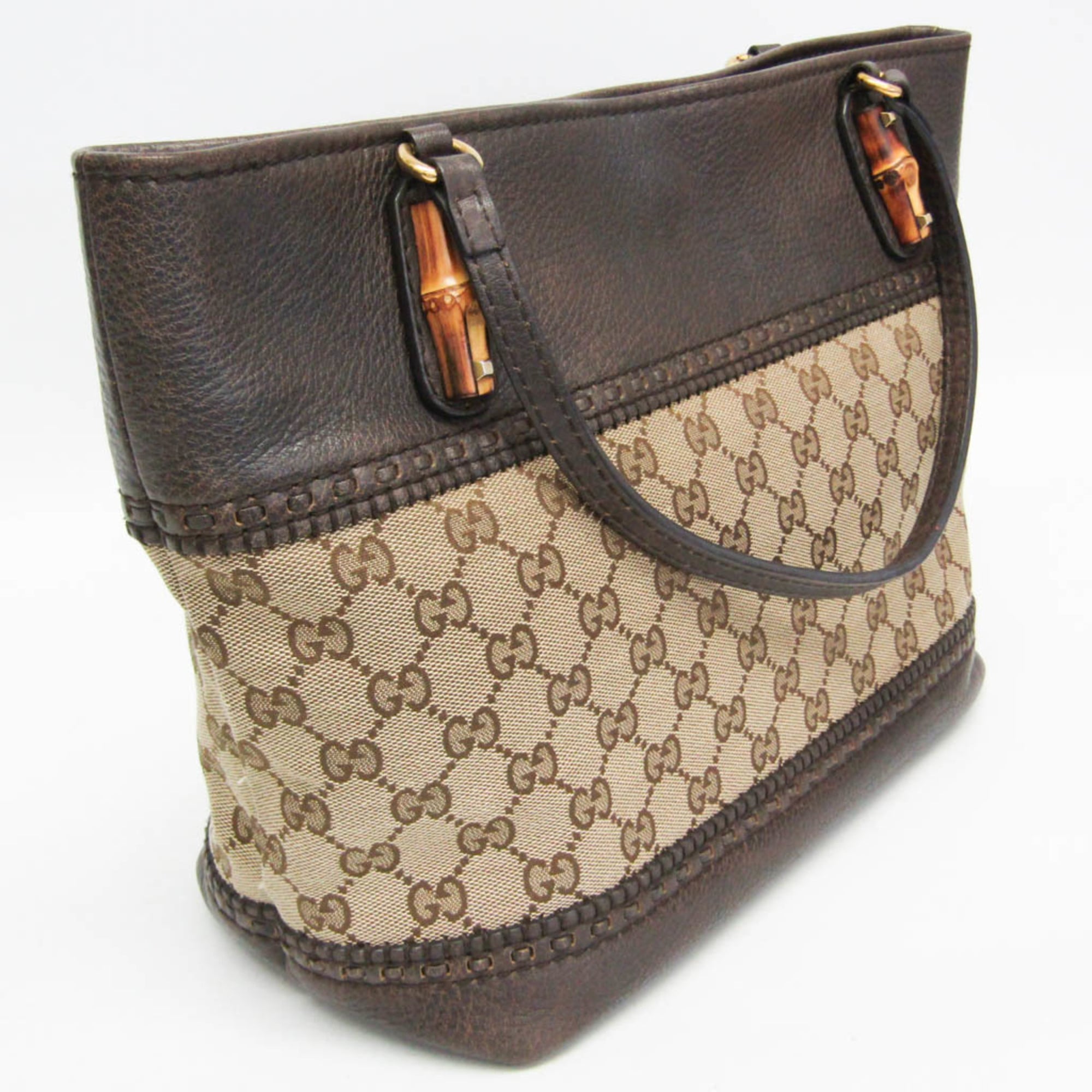 Gucci Bamboo · GG Canvas Tote