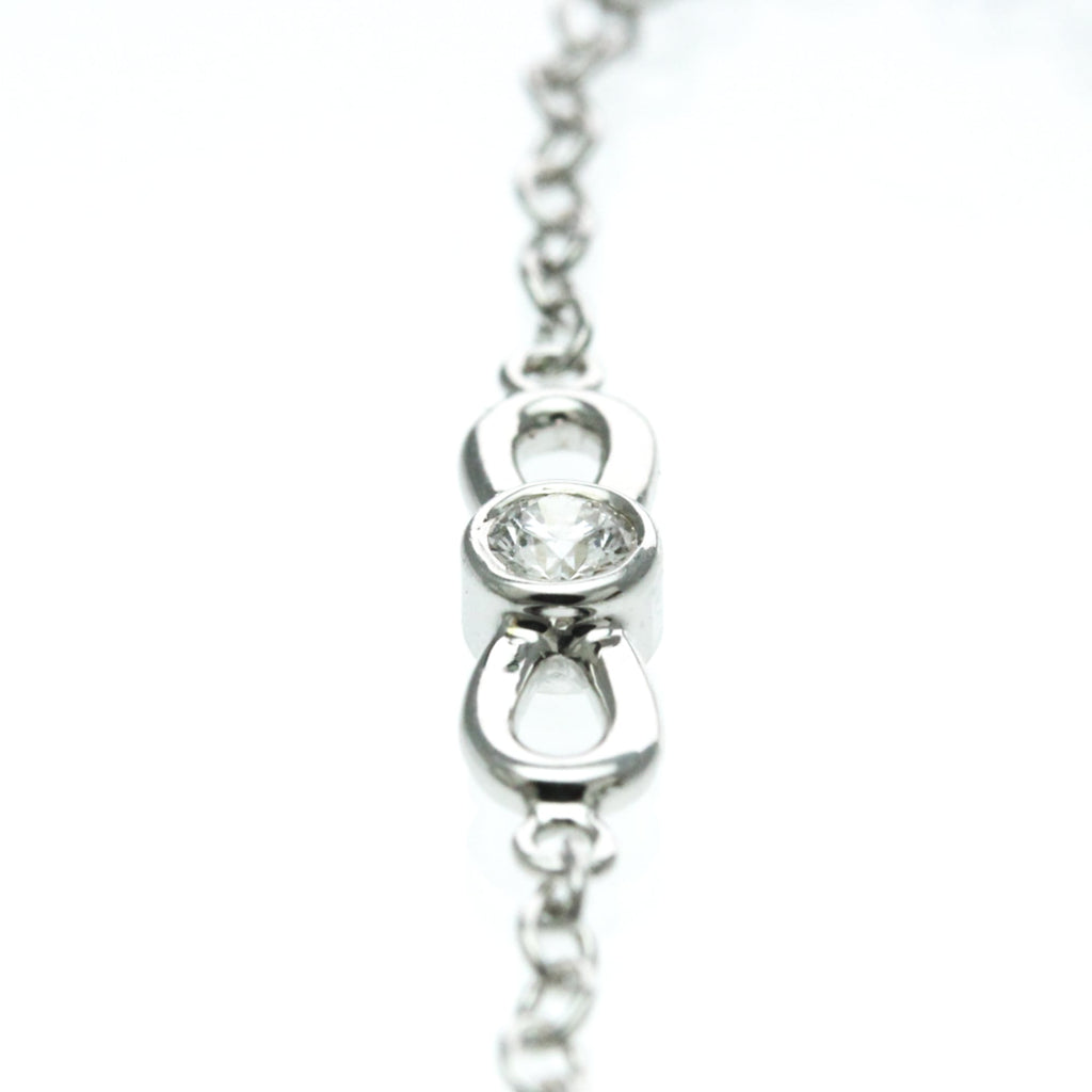 Tiffany Ribbon · Diamond · 18K White Gold