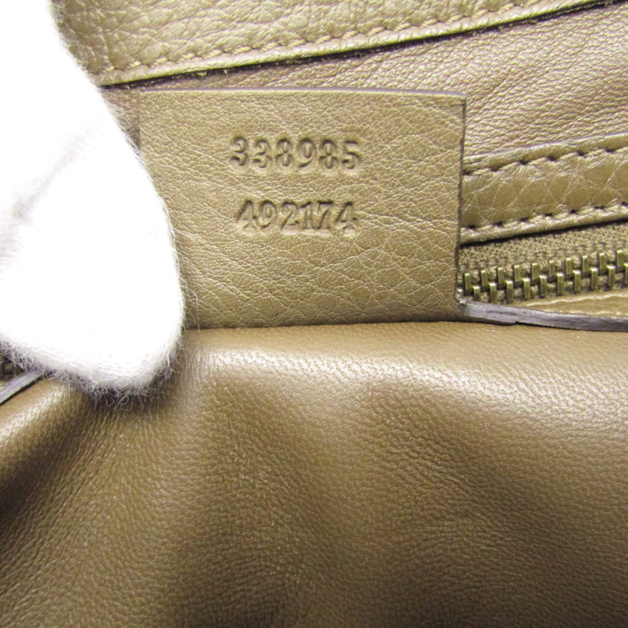 Gucci Bamboo · Leather Shoulder Bag