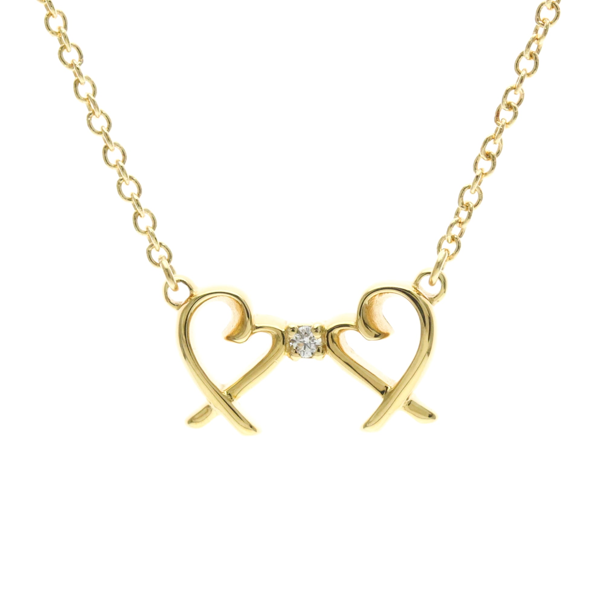 Tiffany Double Loving Heart · 18K Yellow Gold