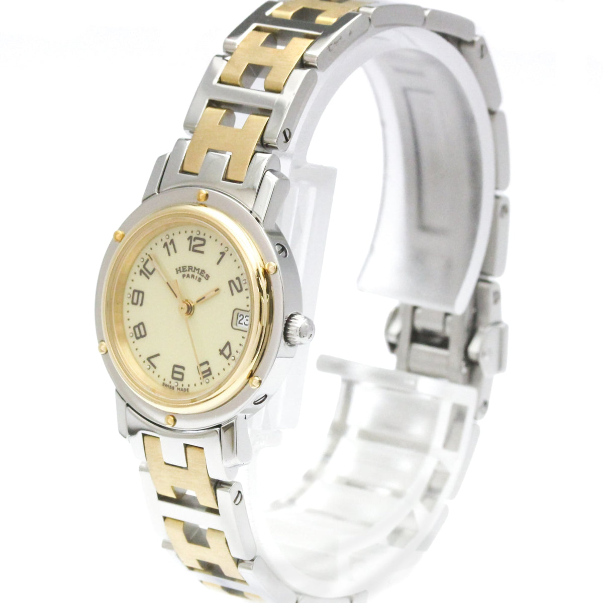 Hermès Clipper · Gold Plated Steel · Quartz