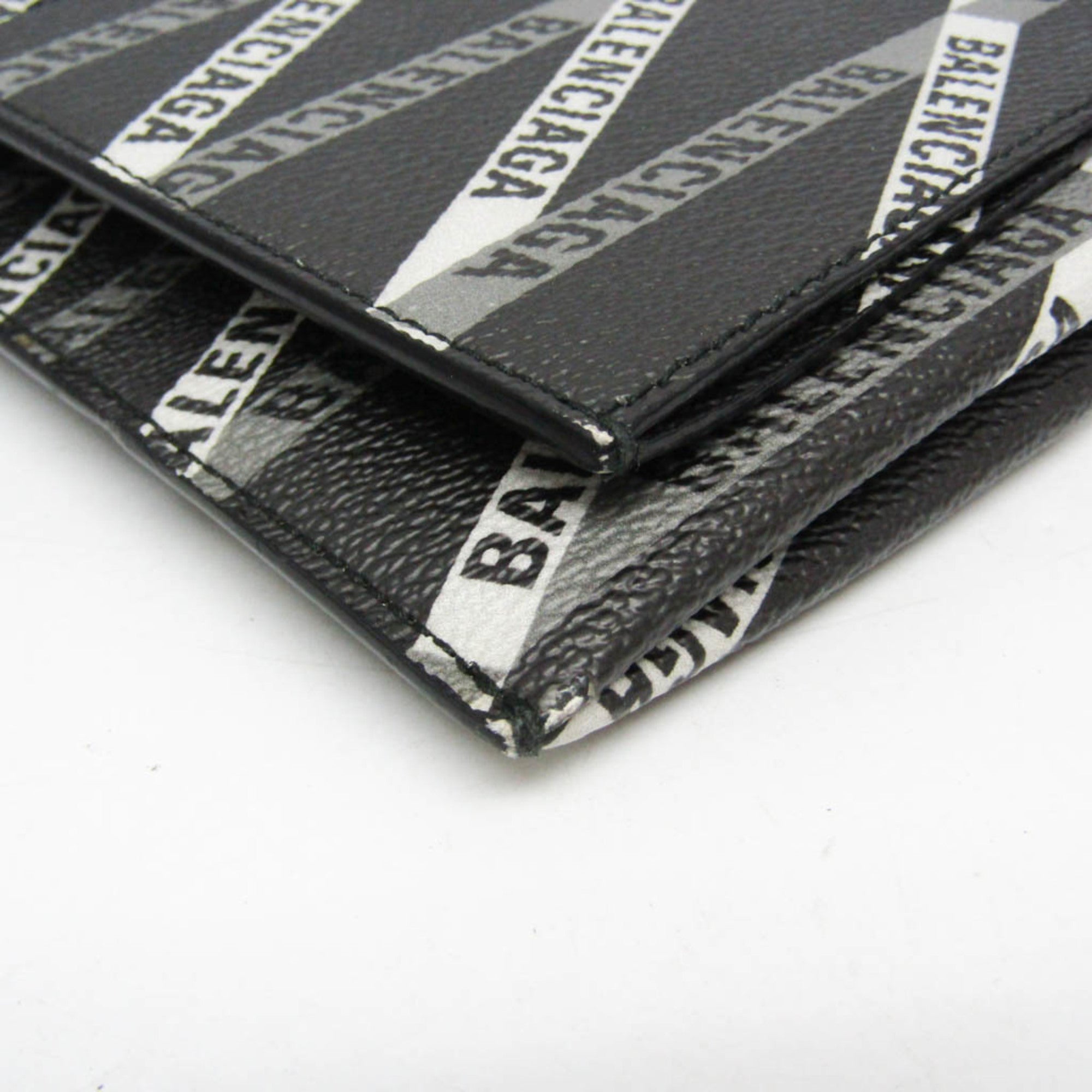 Balenciaga Logo Print · Leather Clutch