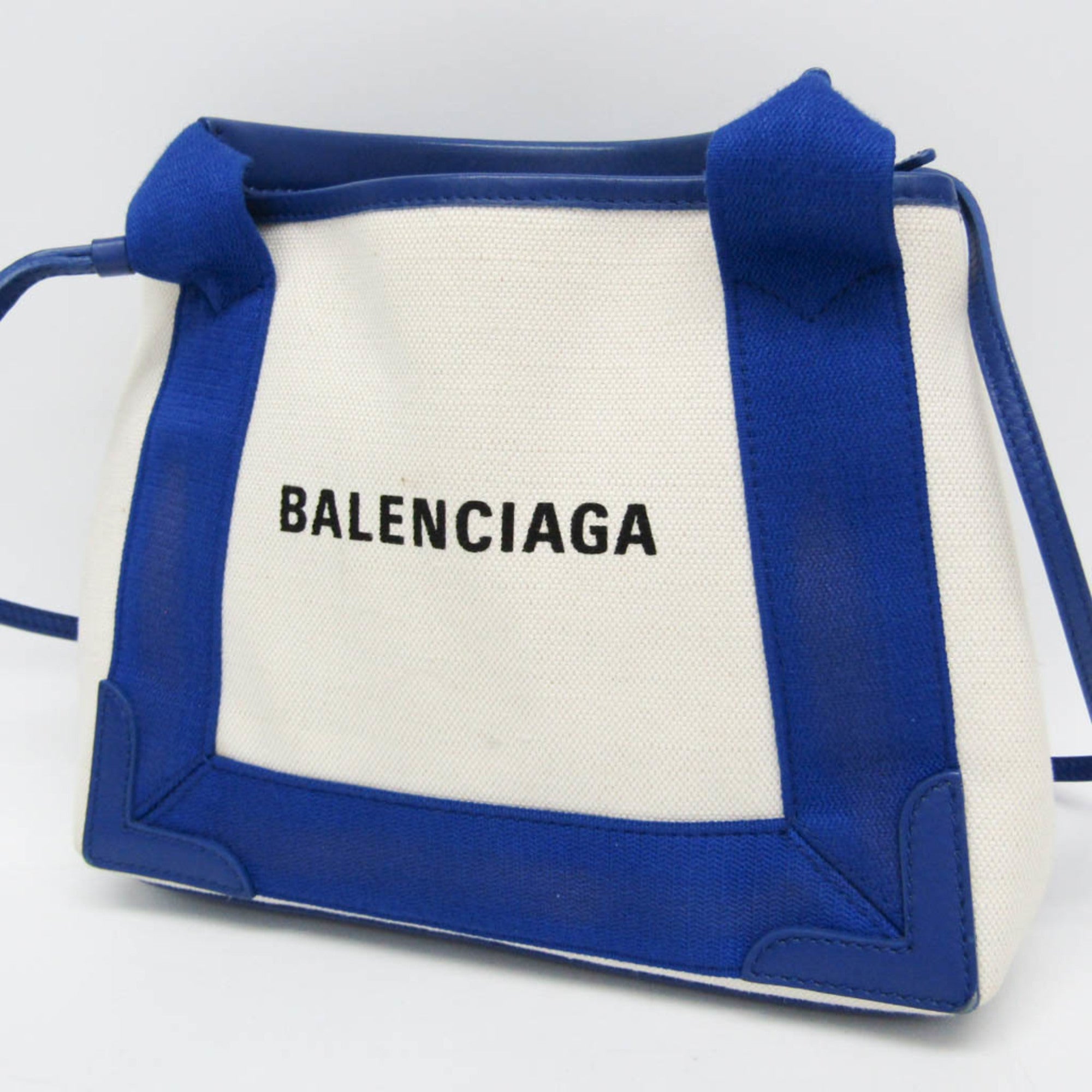 Balenciaga Navy Cabas XS · Canvas