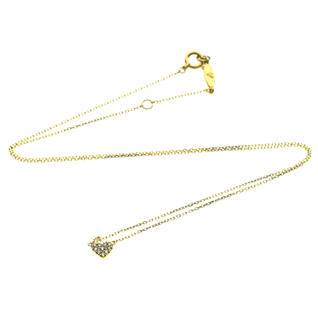 AHKAH Heart Pavé · 18K Yellow Gold · Diamond