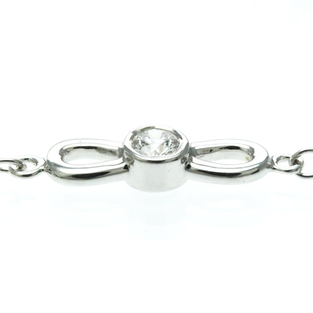Tiffany Ribbon · Diamond · 18K White Gold