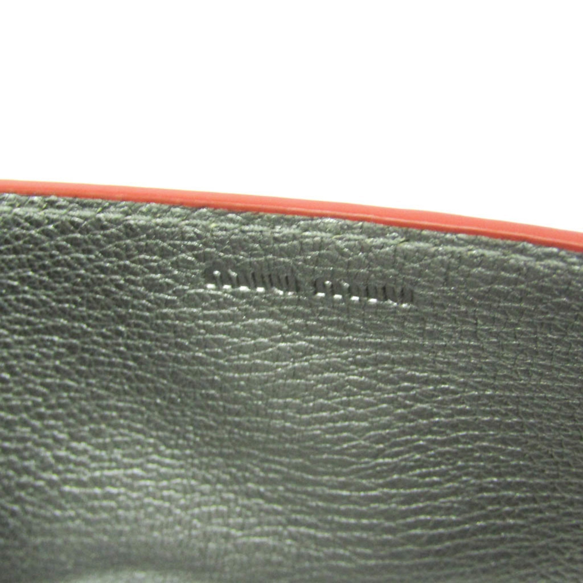 Miu Miu Madras Love · Leather Clutch