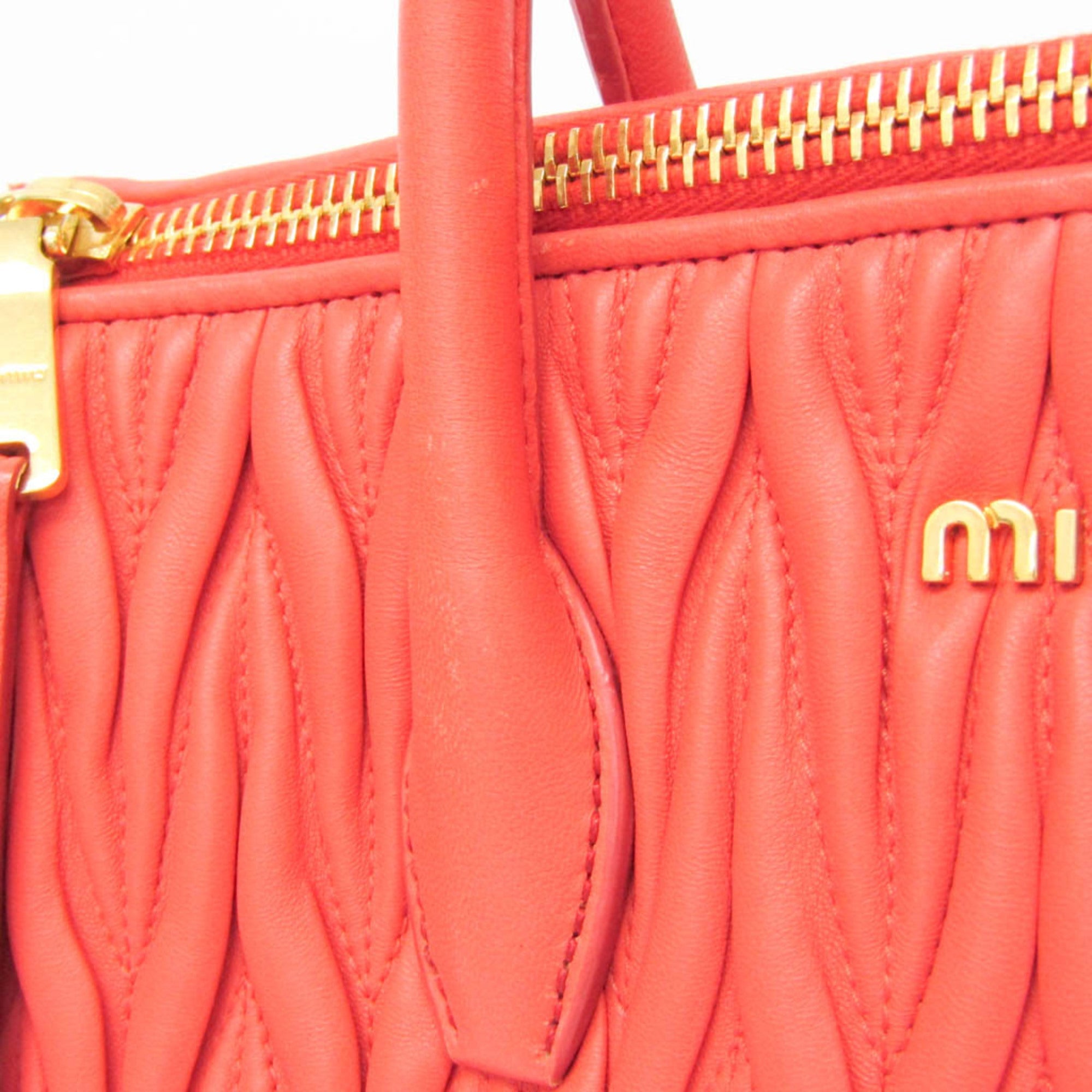 Miu Miu Matelassé · Leather