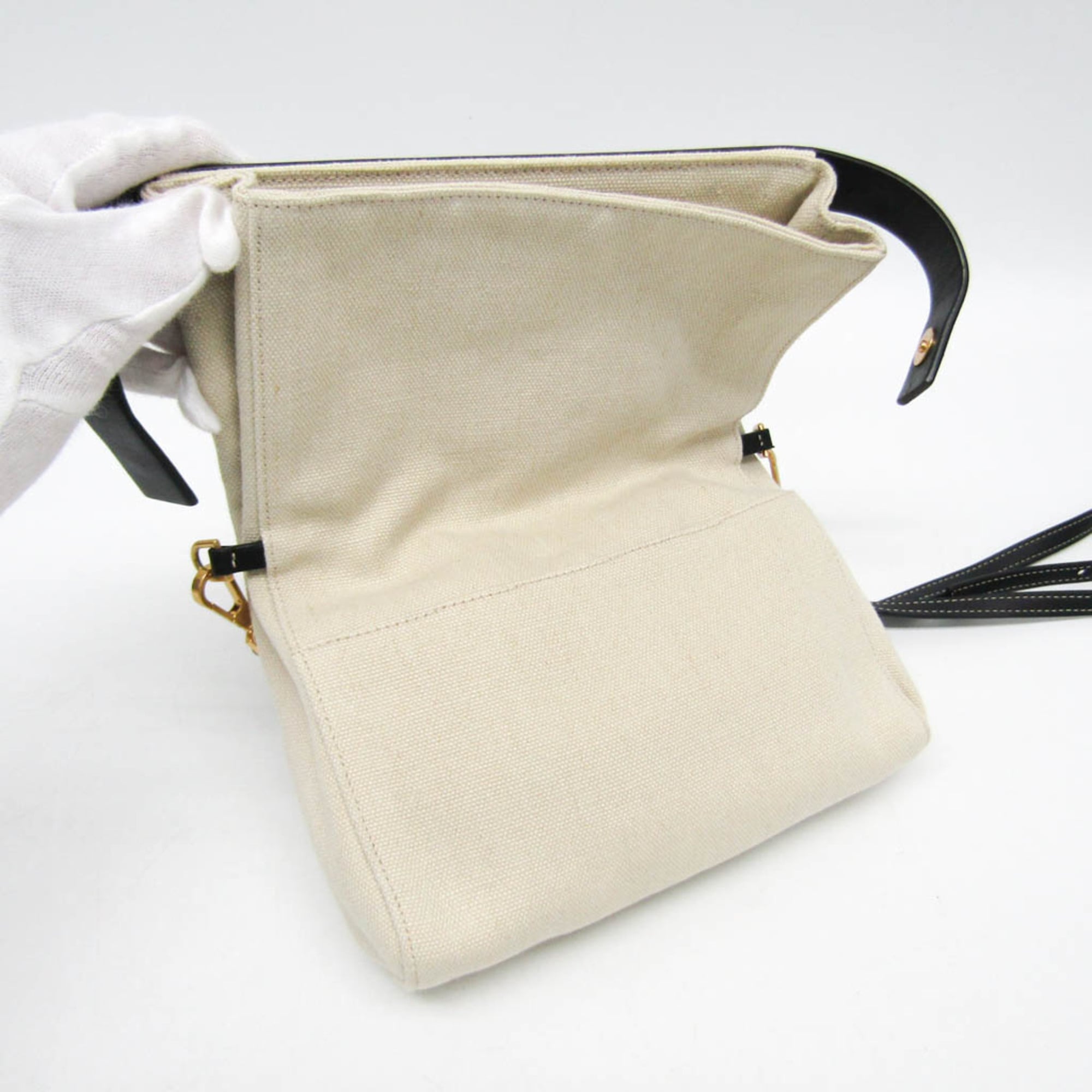 Bottega Veneta · Canvas Leather Crossbody