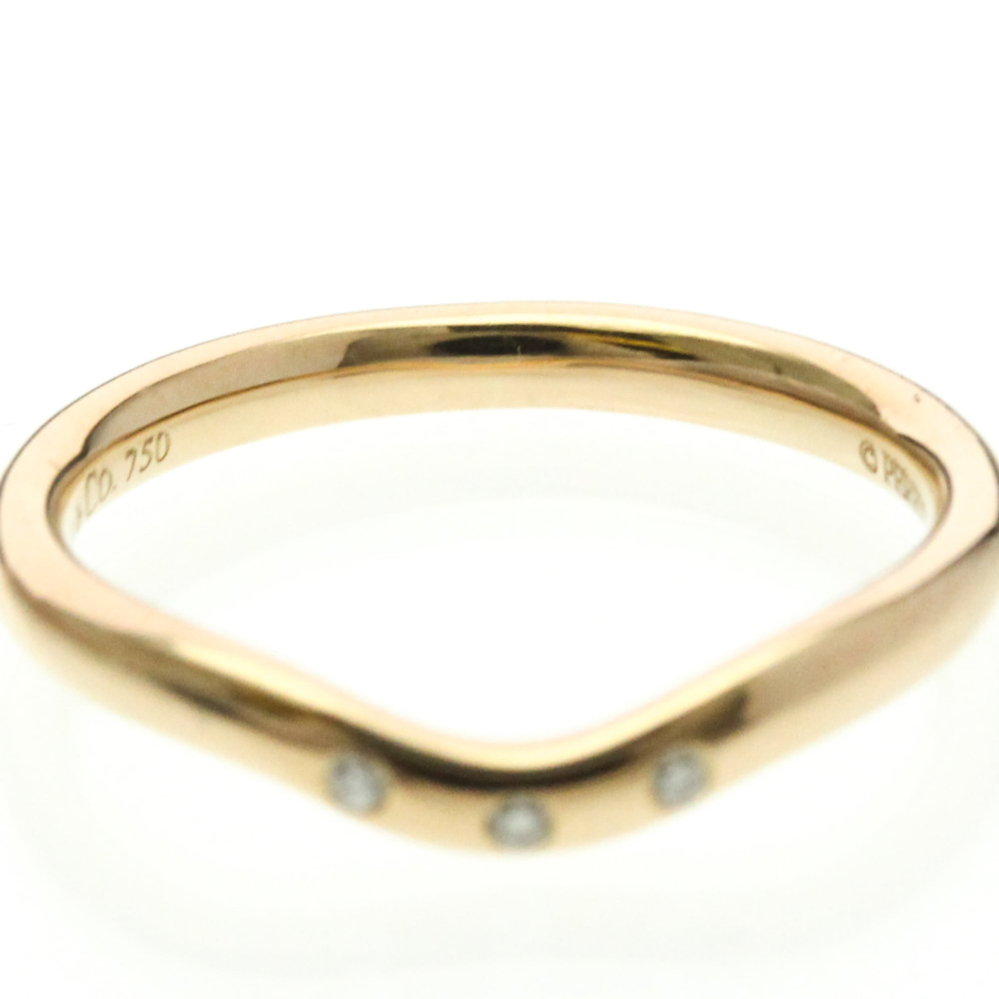 Tiffany Curved Band · Rose Gold · Diamond