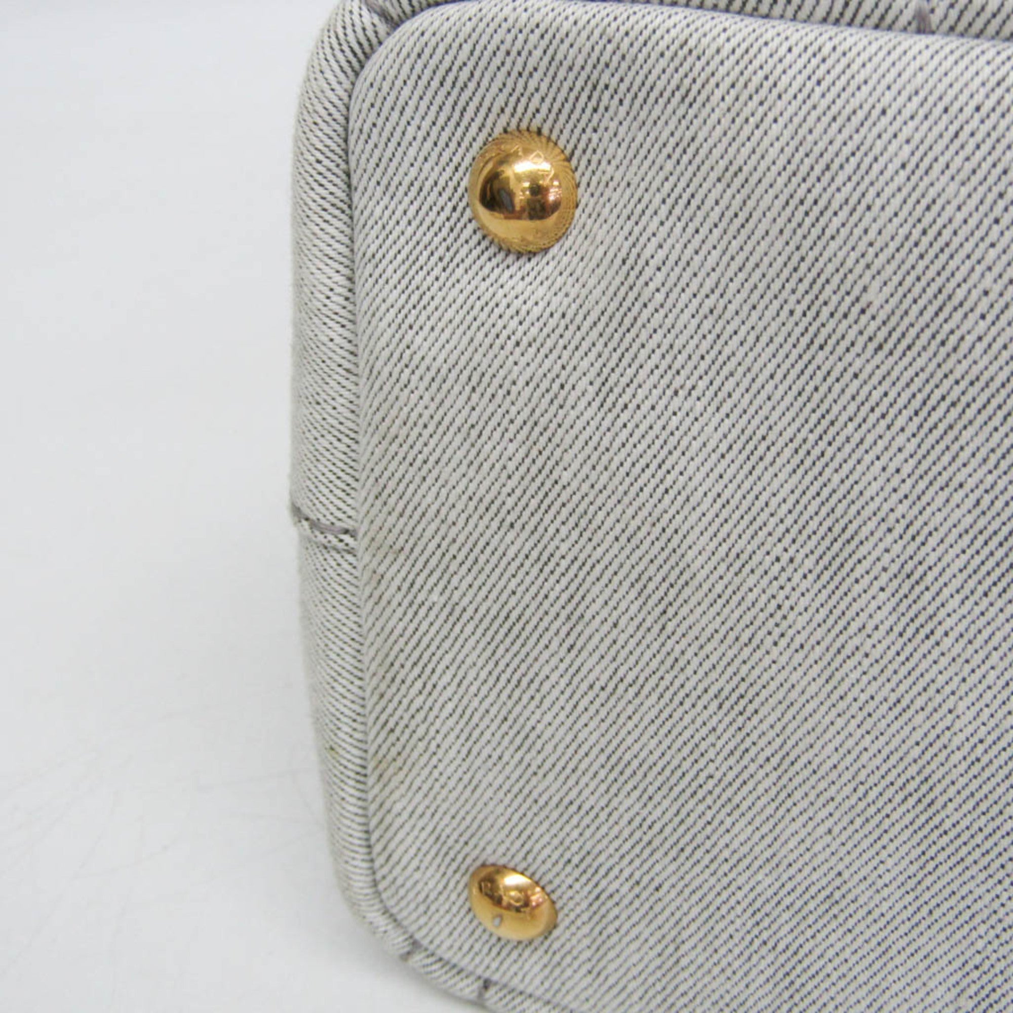 Prada Canapa · Denim · Flower Corsage