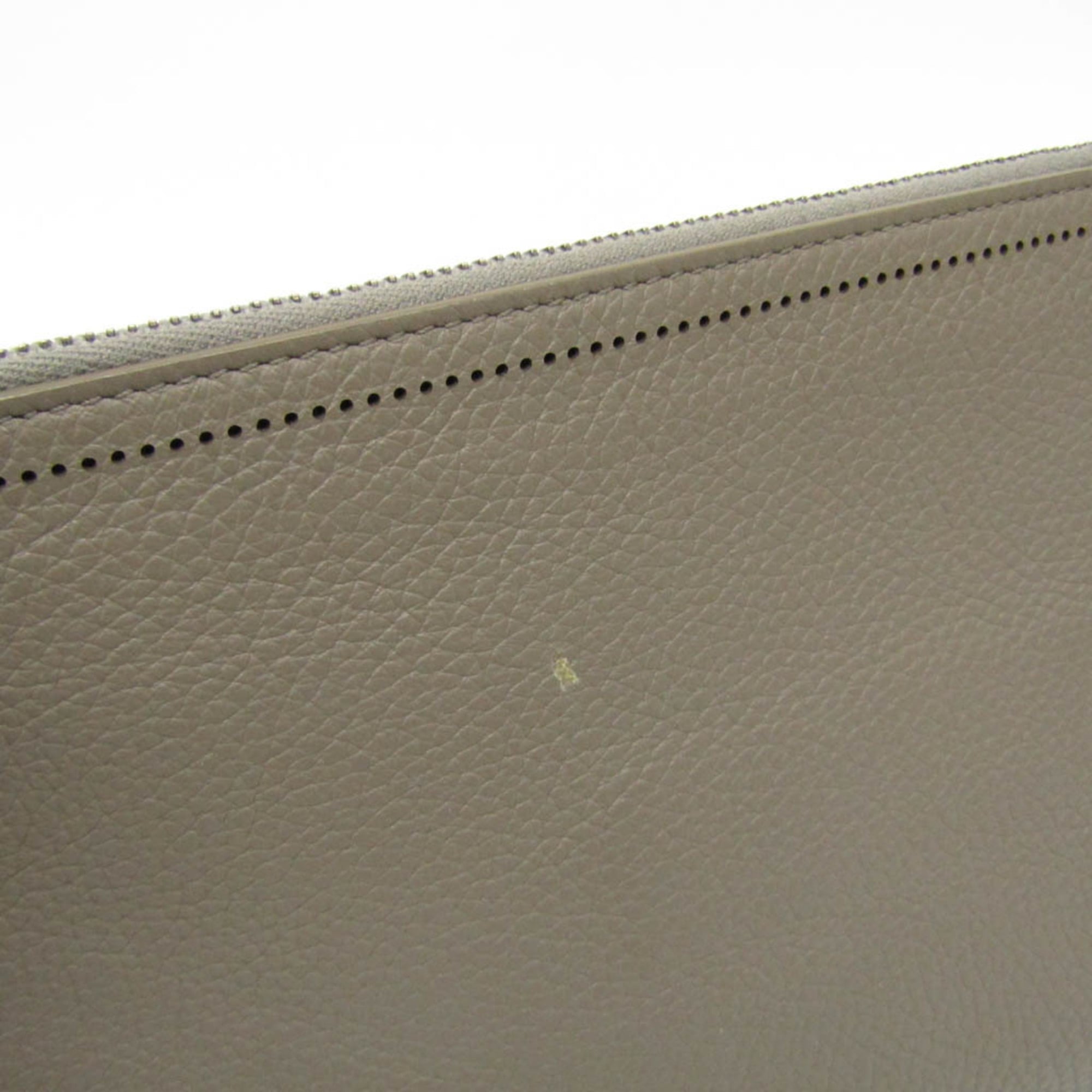 Balenciaga Classic · Greige Leather Clutch