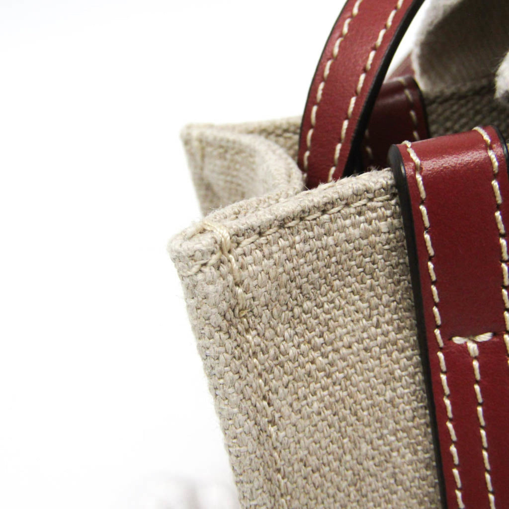 Chloé Woody Mini · Linen & Leather