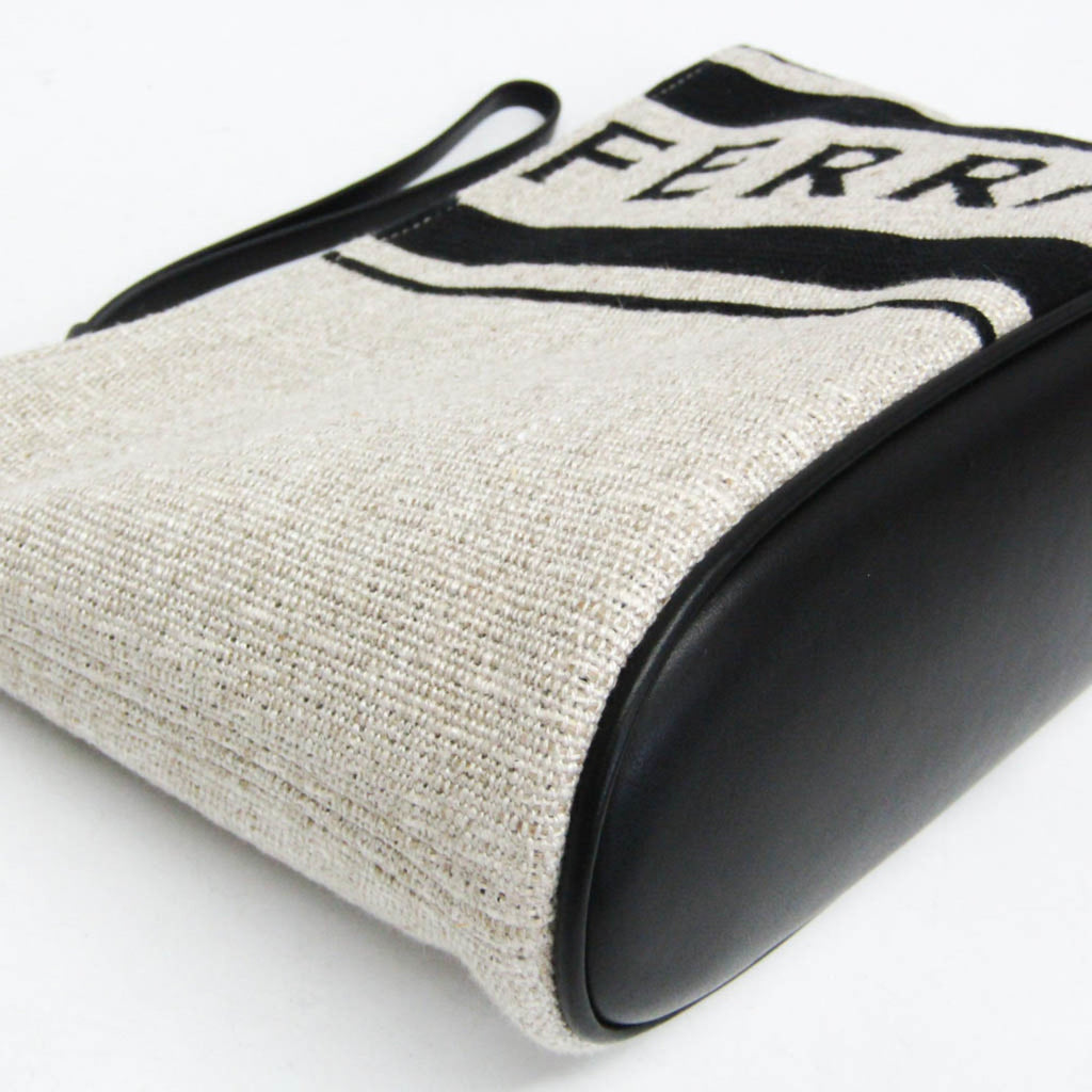 Salvatore Ferragamo Logo Pouch · Leather