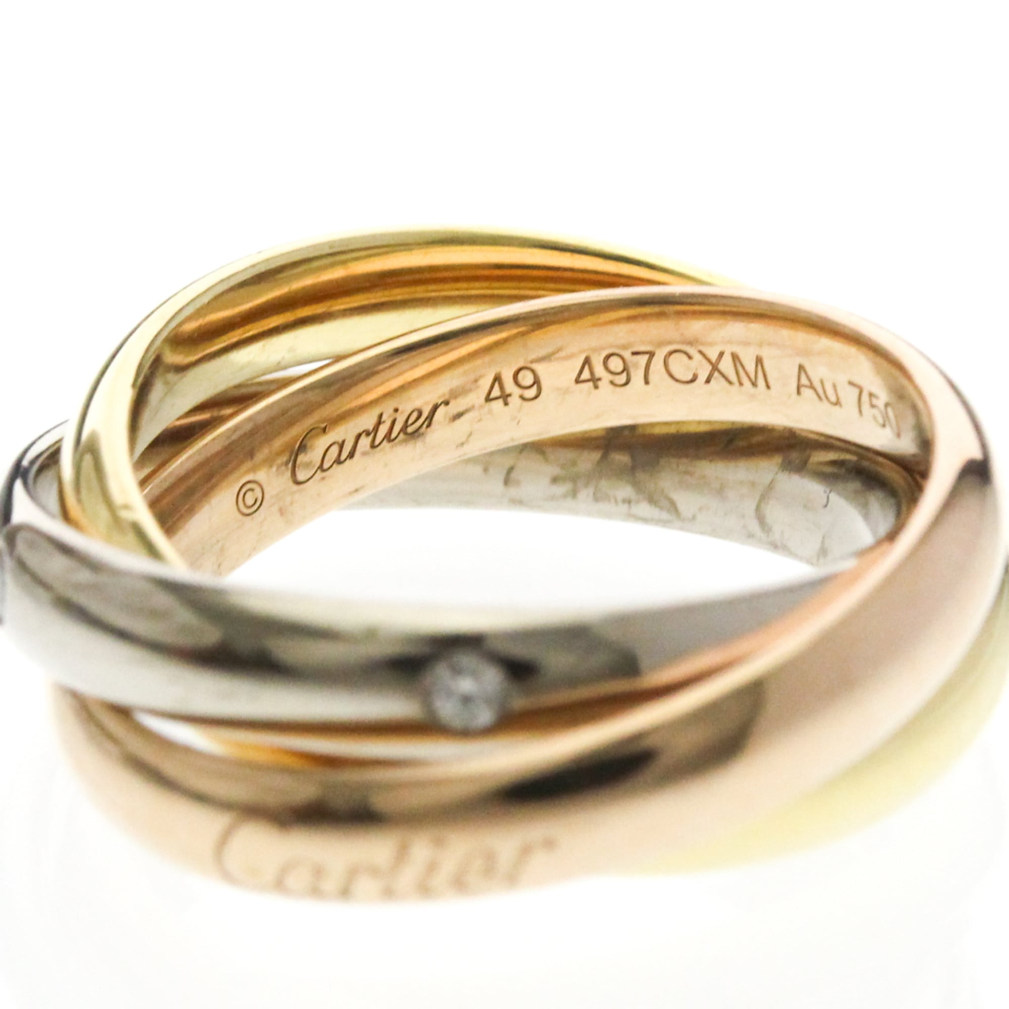 Cartier Trinity · Tri-Gold · Diamond