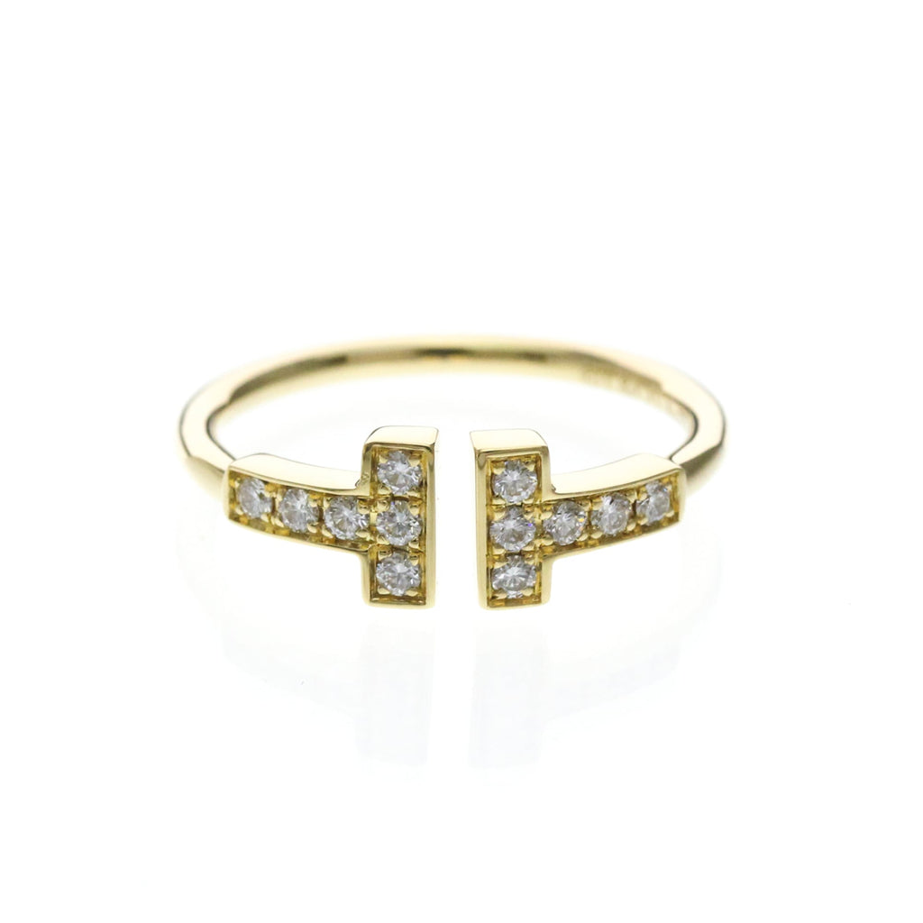 Tiffany T Wire · 18K Yellow Gold · Diamond