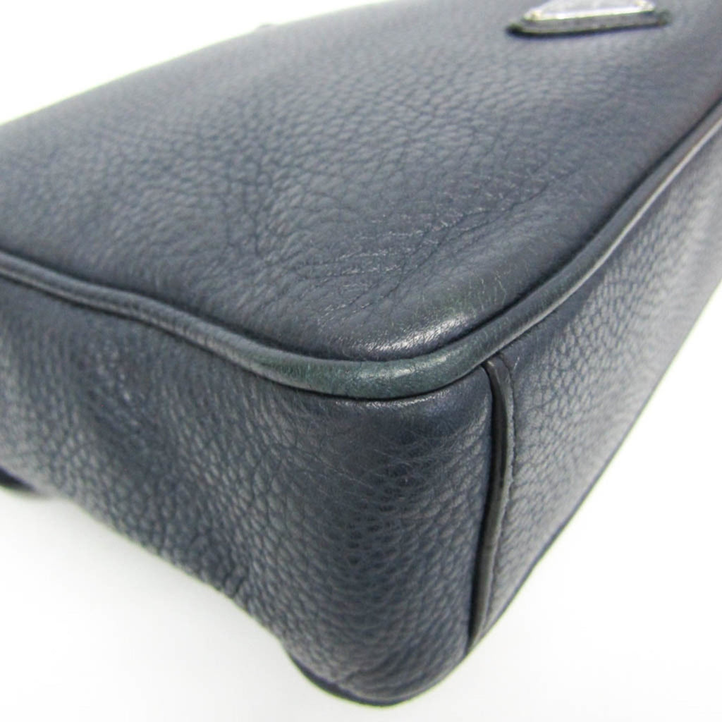 Prada Leather Messenger · Push Lock