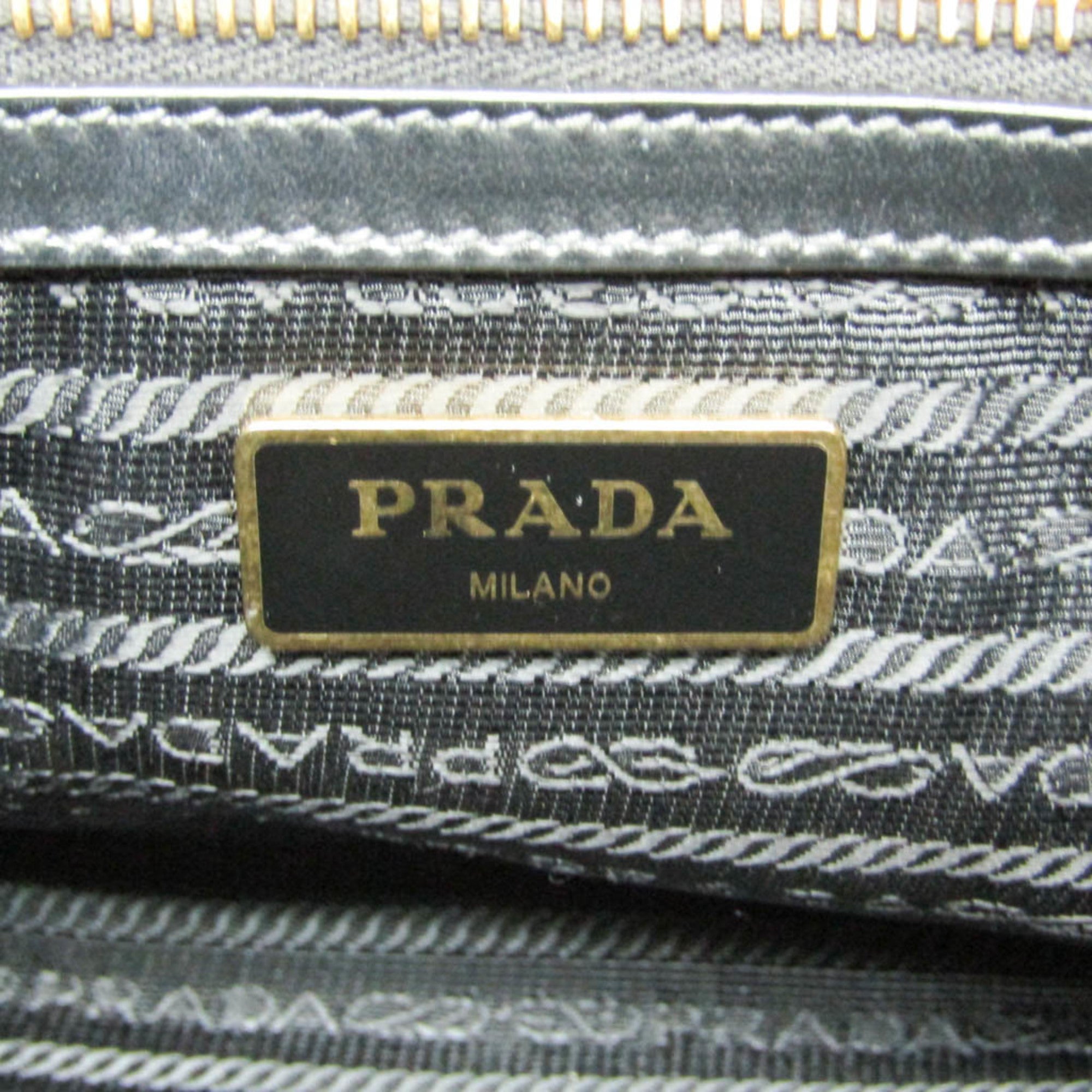 Prada Logo Jacquard · Leather