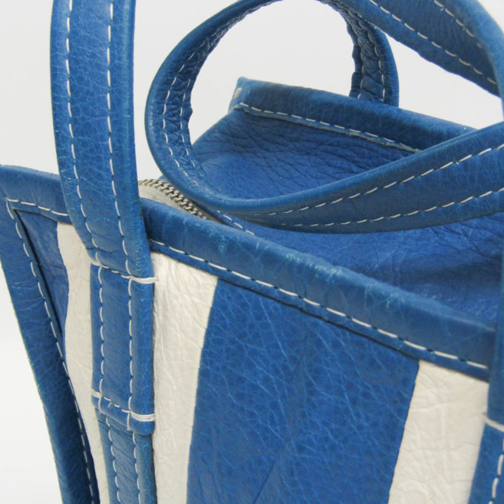 Balenciaga Bazar Shopper XS · Striped Leather
