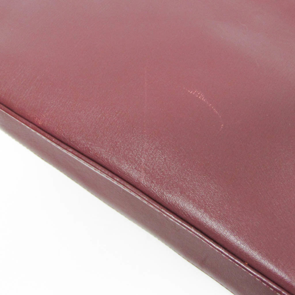 Balenciaga · Leather Shoulder Bag · Bordeaux