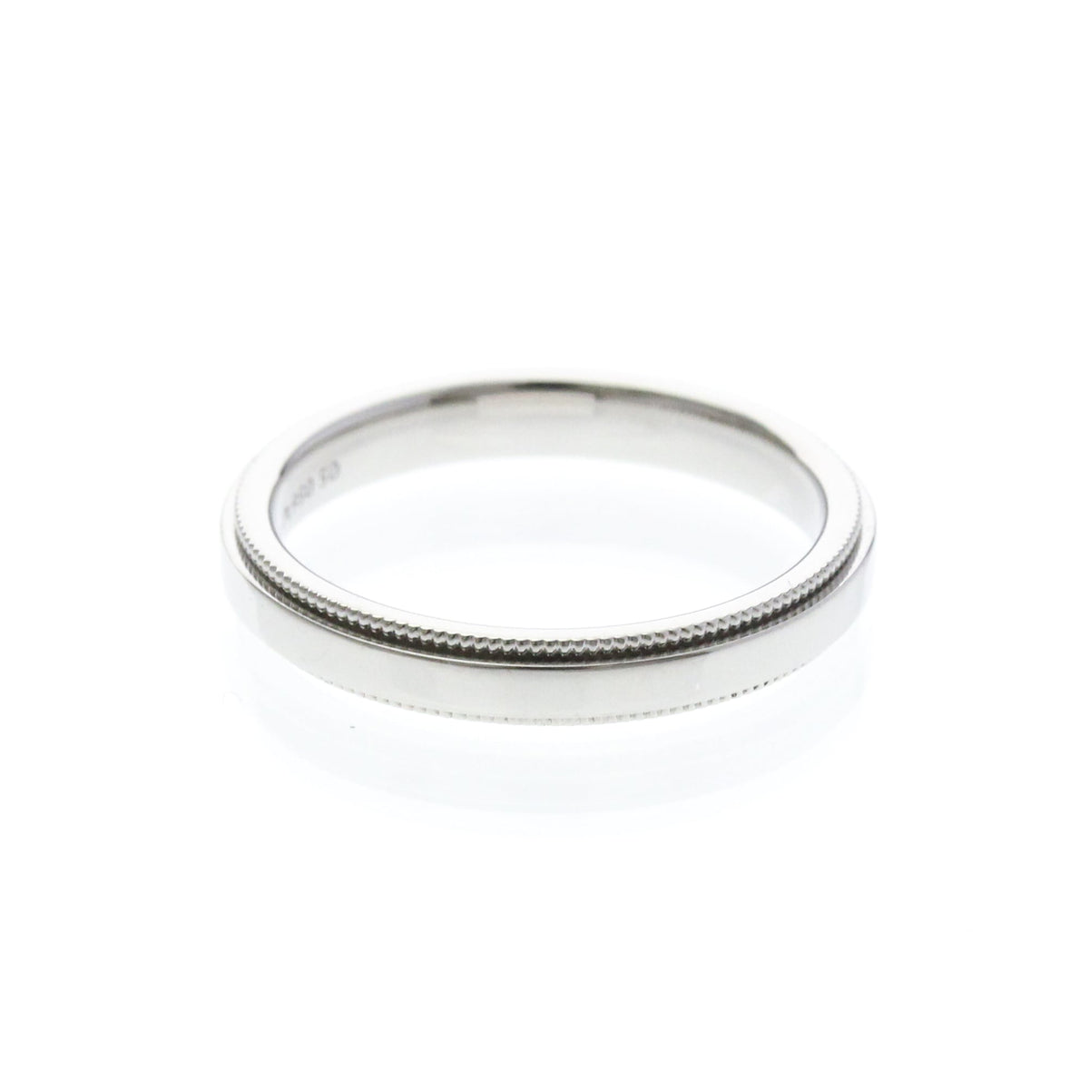 Tiffany Milgrain Band Ring · Platinum