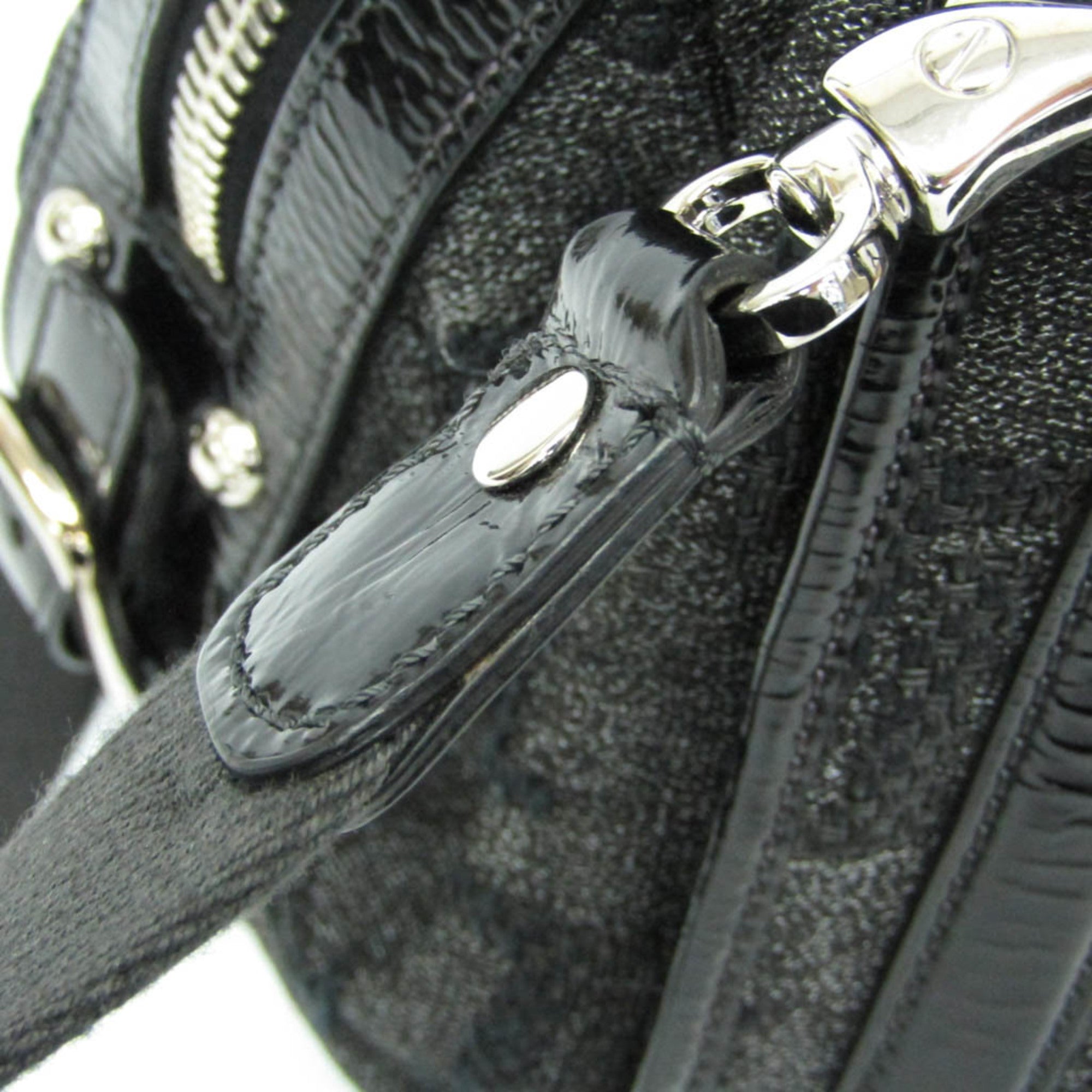Tod's Small Boston · Canvas & Patent Leather