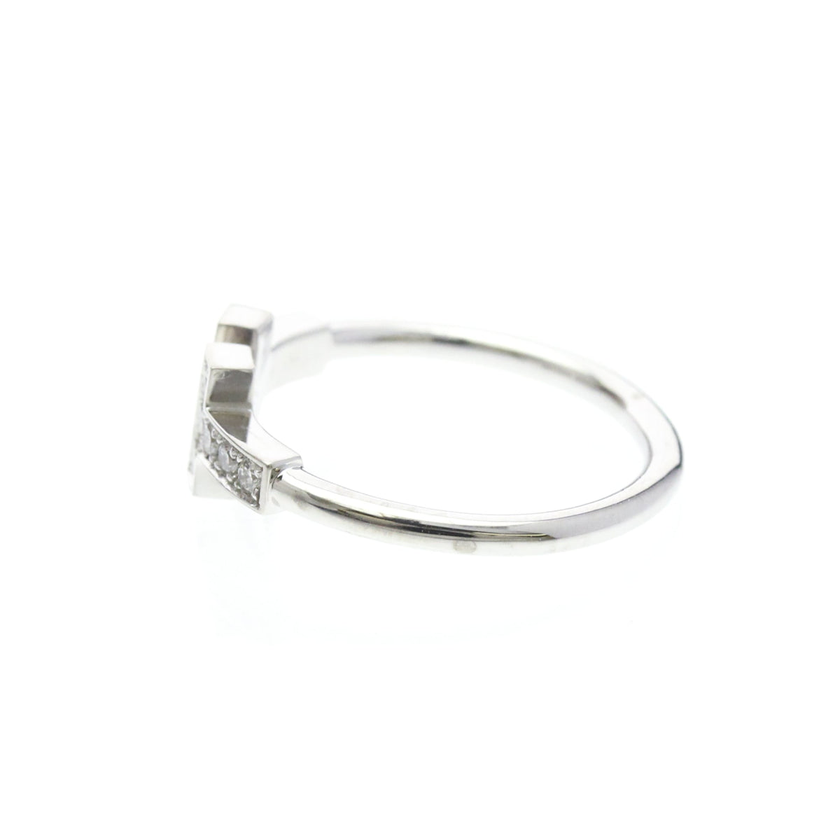 Tiffany T Wire · 18K White Gold · Diamond