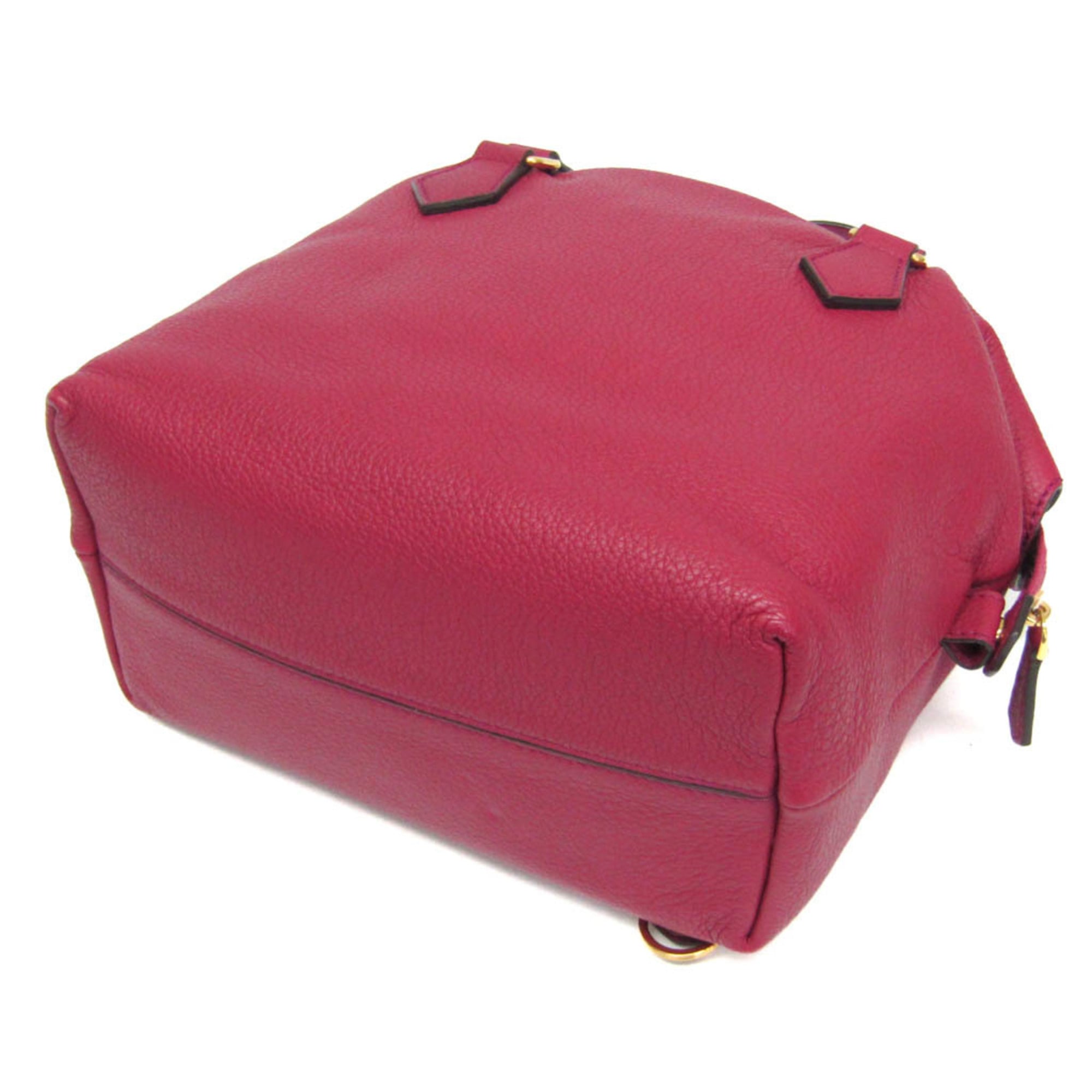 Fendi · Leather Handbag · Bordeaux