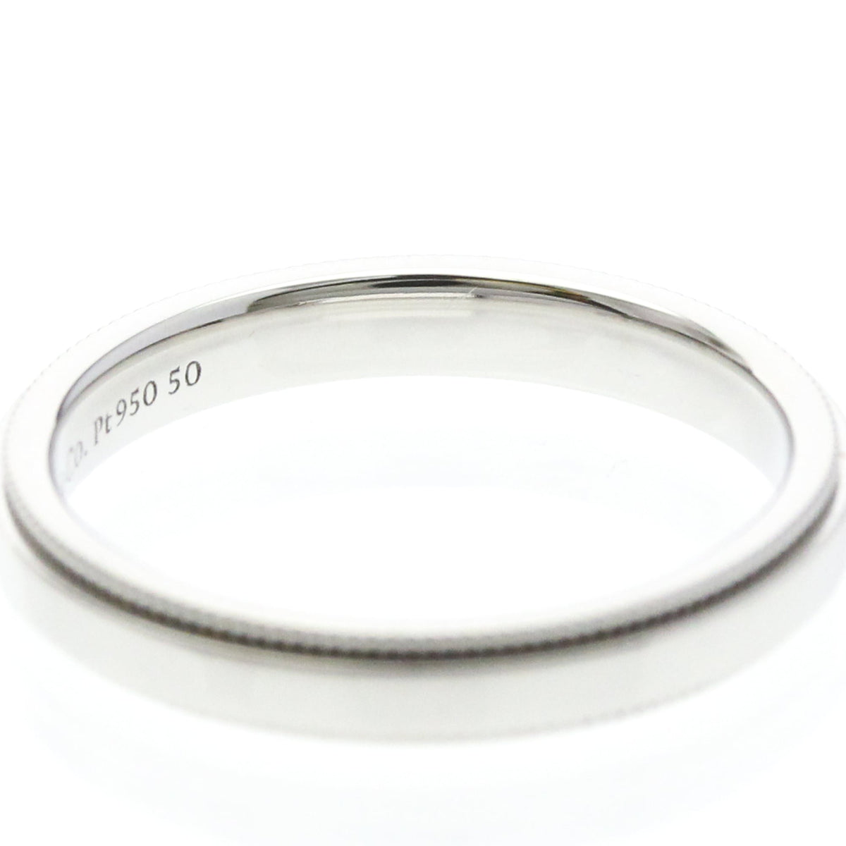 Tiffany Milgrain Band Ring · Platinum