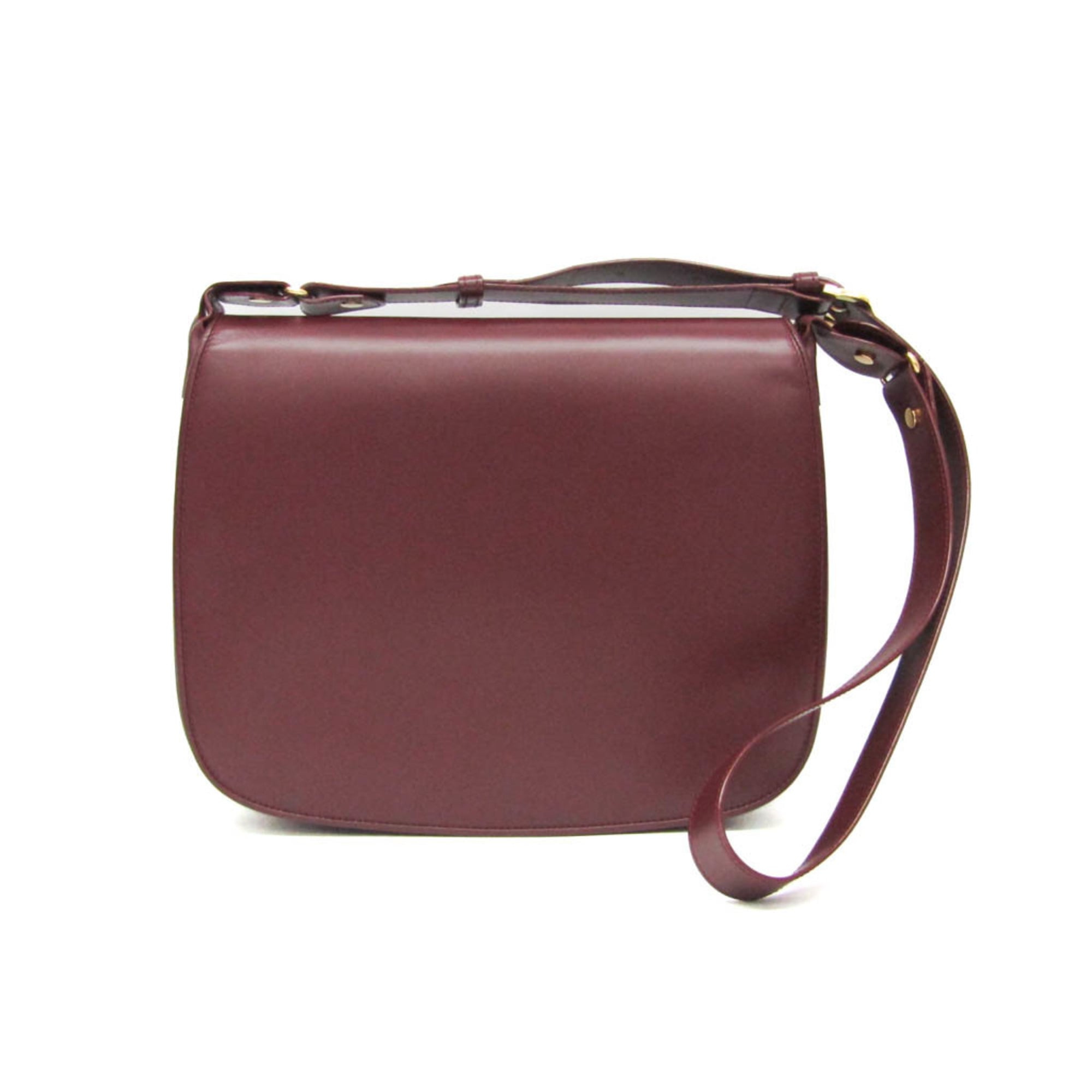 Cartier Must · Leather Shoulder Bag · Bordeaux