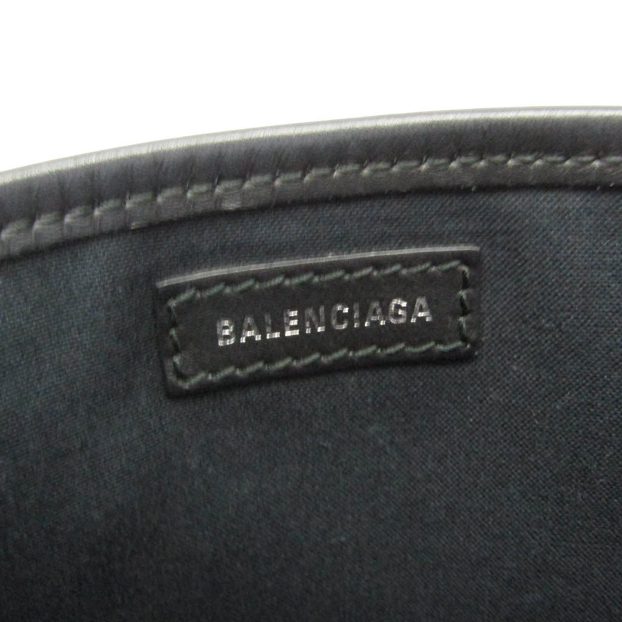 Balenciaga Navy Cabas XS · Canvas & Leather