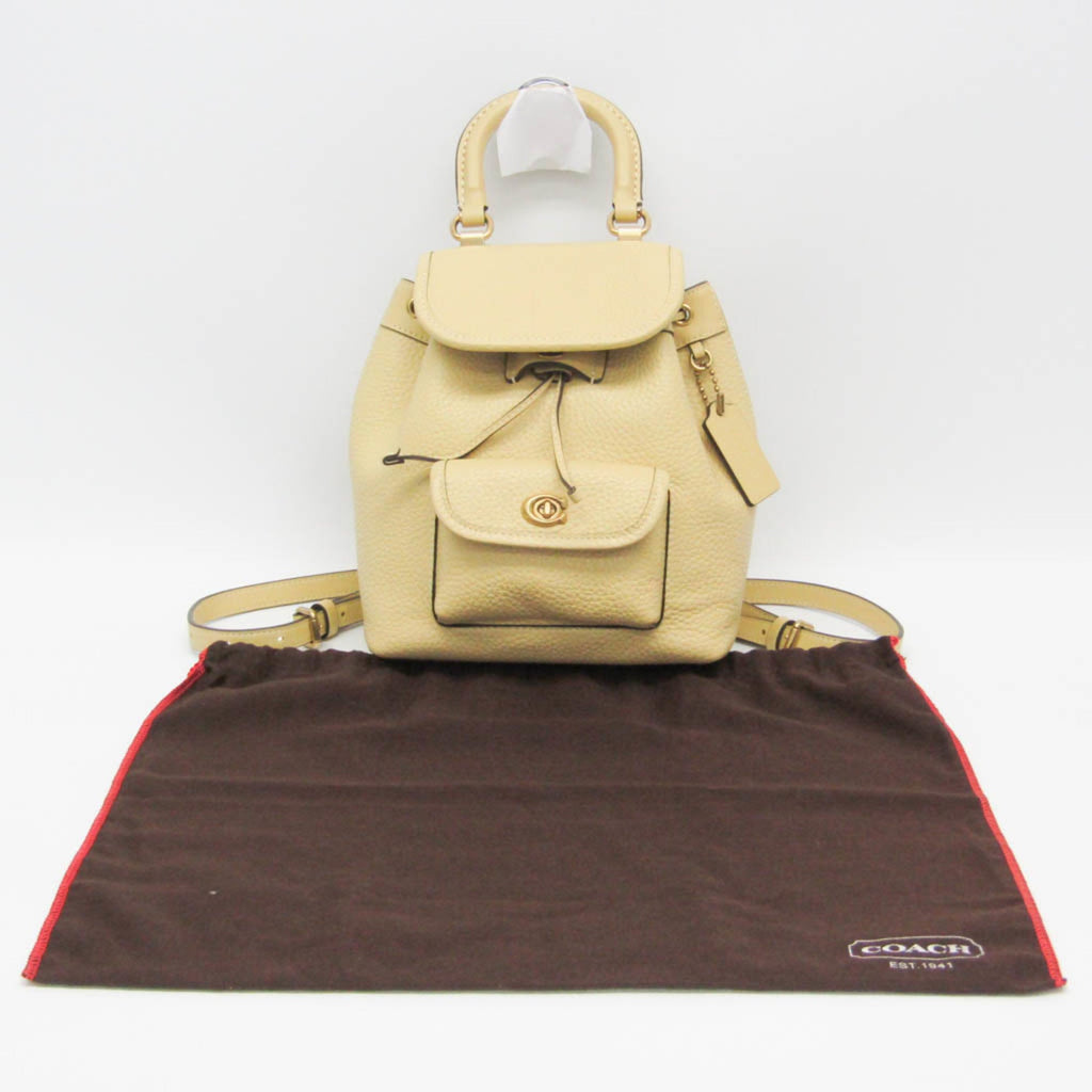 Coach Leah · Leather Backpack