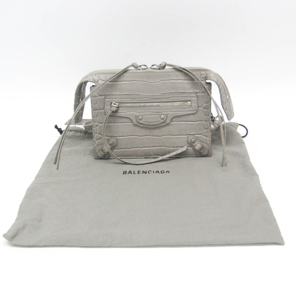 Balenciaga · Embossed Leather Shoulder Bag