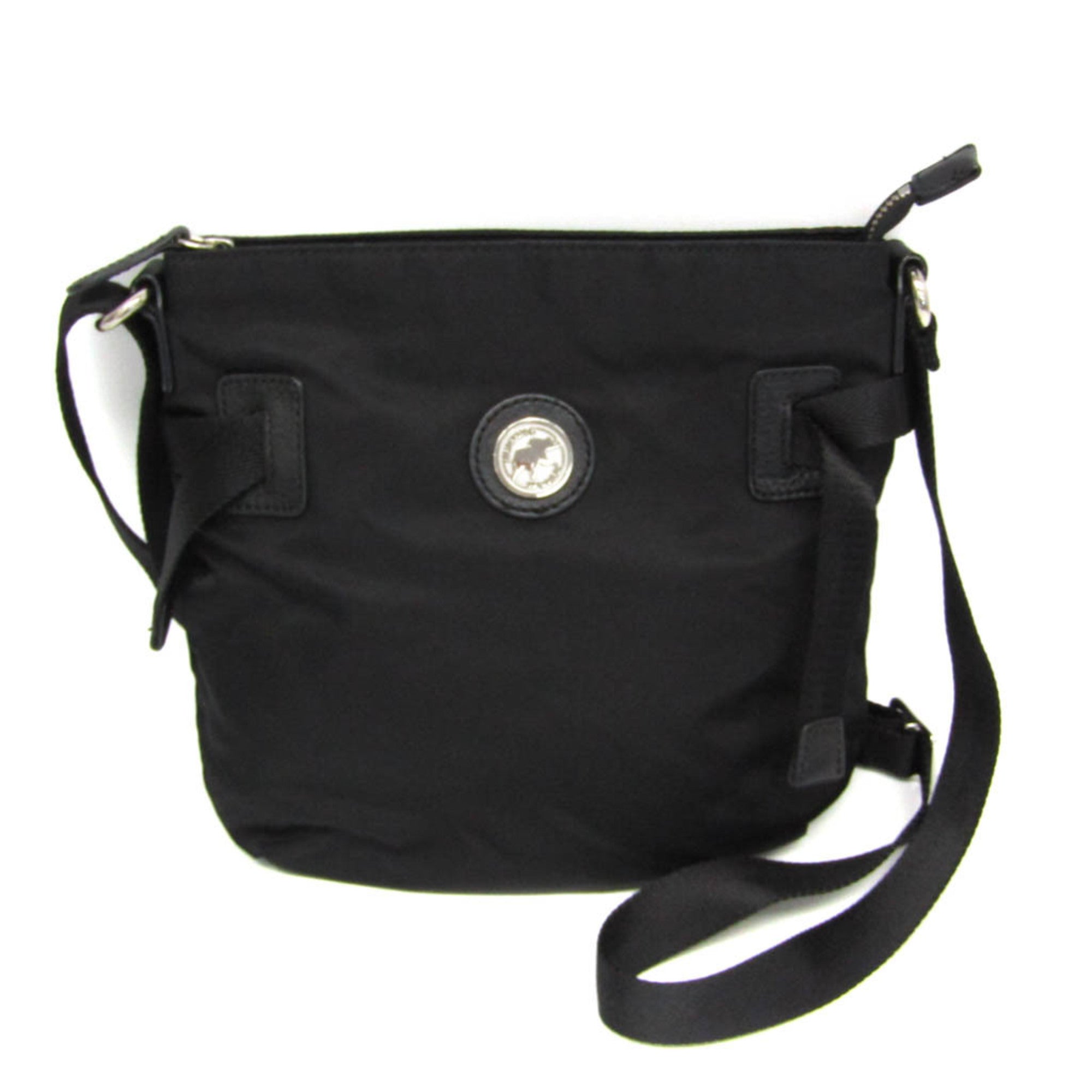 Hunting World · Nylon & Leather Shoulder Bag