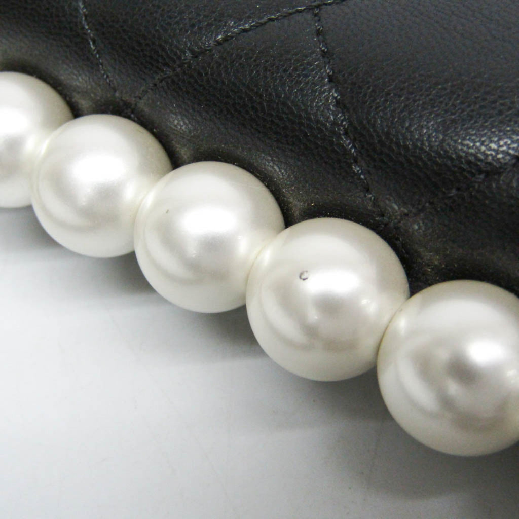 Chanel Matelassé · Lambskin · Pearl Chain