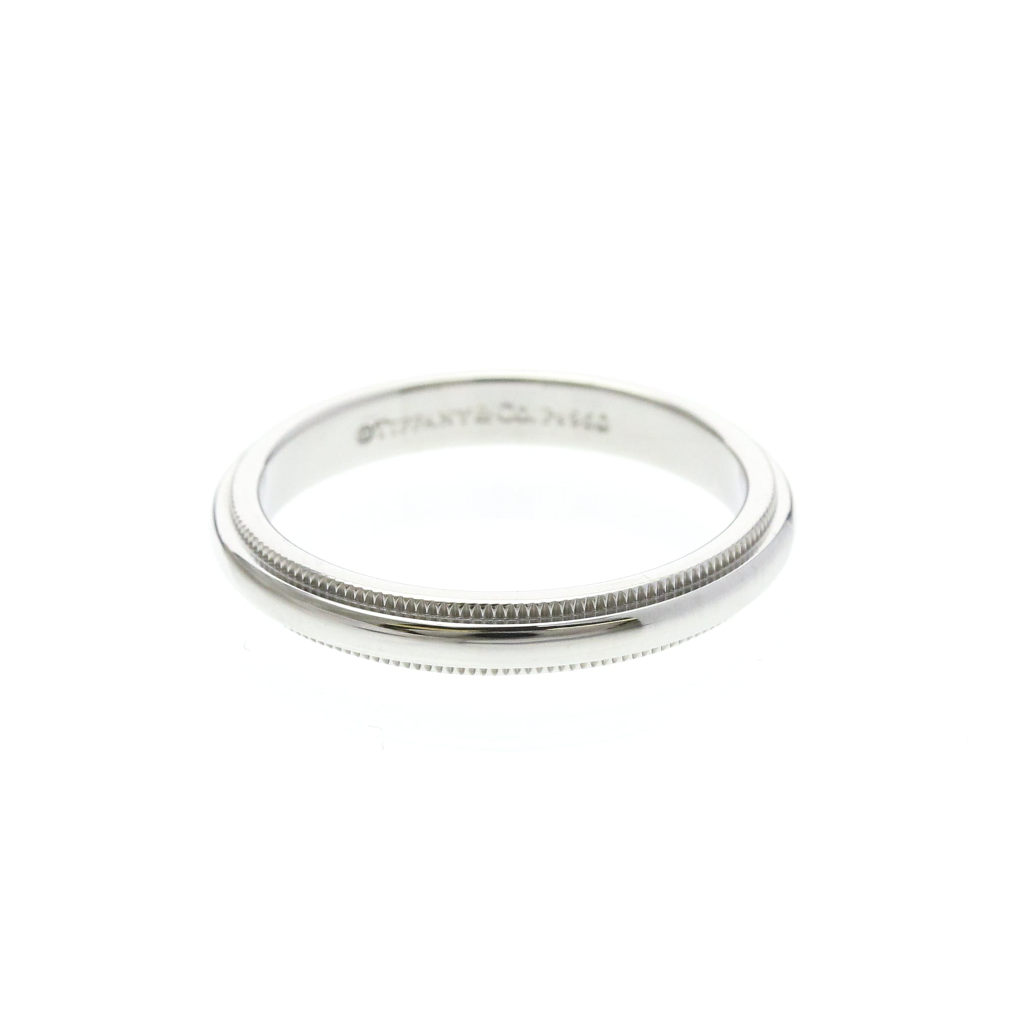 Tiffany Milgrain Band Ring · Platinum