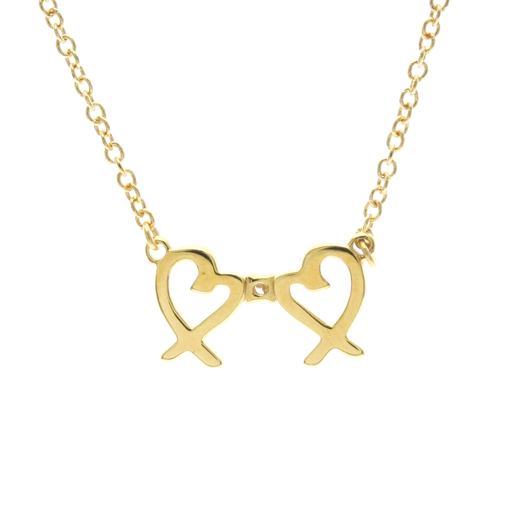 Tiffany Double Loving Heart · 18K Yellow Gold