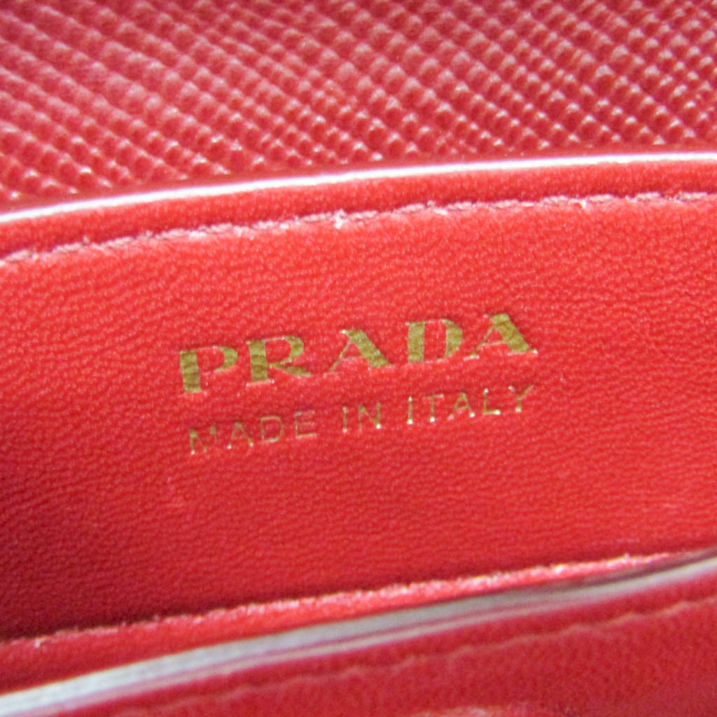 Prada Canvas & Leather Shoulder Bag