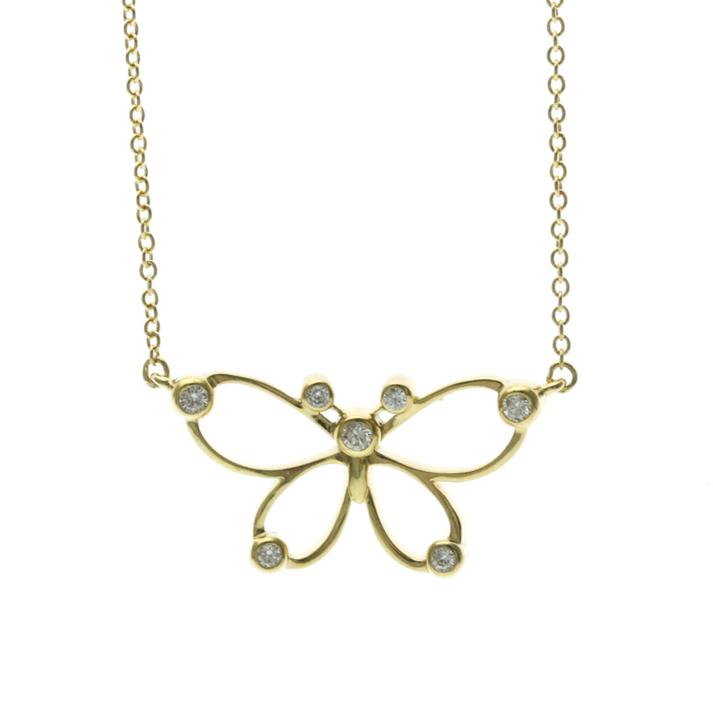 Tiffany Butterfly · Diamond · 18K Yellow Gold