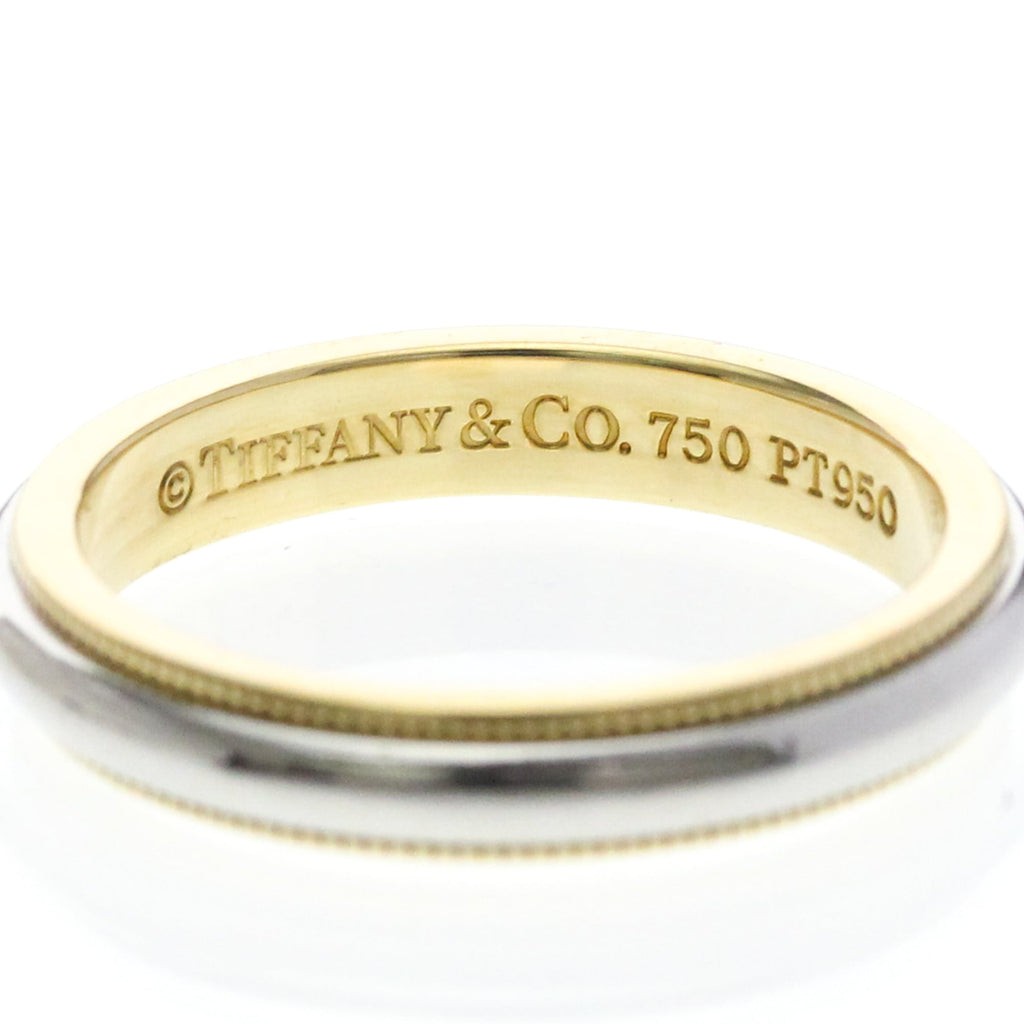 Tiffany Milgrain · Platinum & 18K Yellow Gold