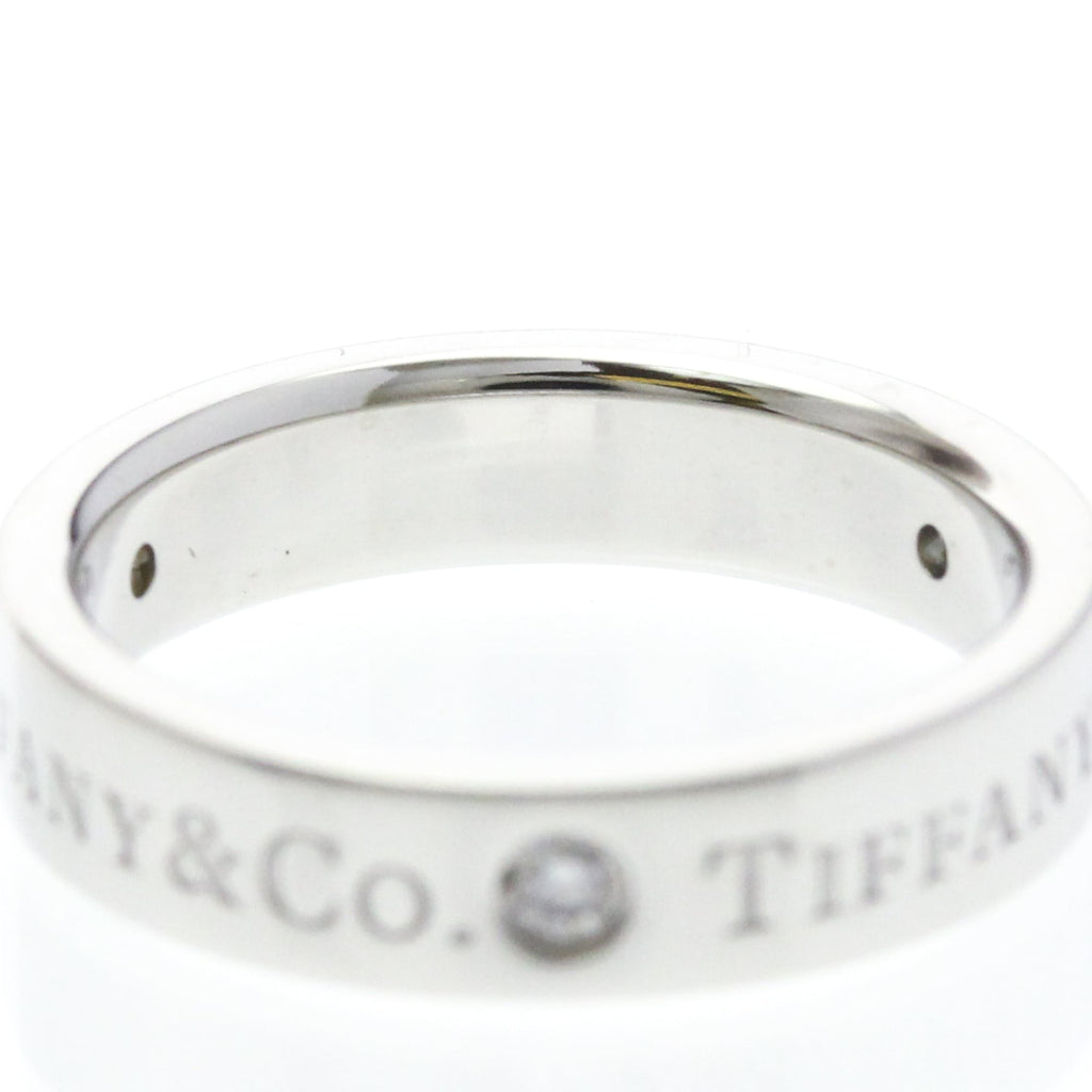 Tiffany Platinum Band · Three Diamonds