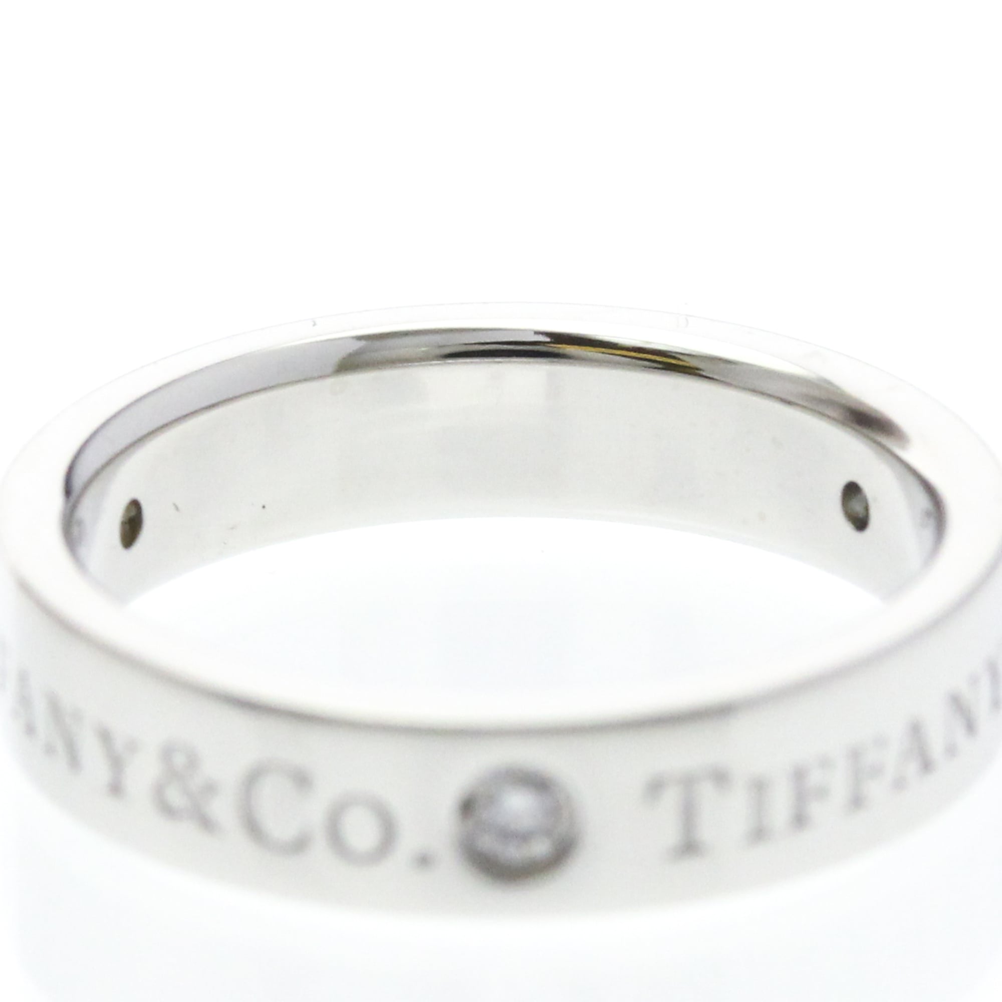 Tiffany Platinum Band · Three Diamonds