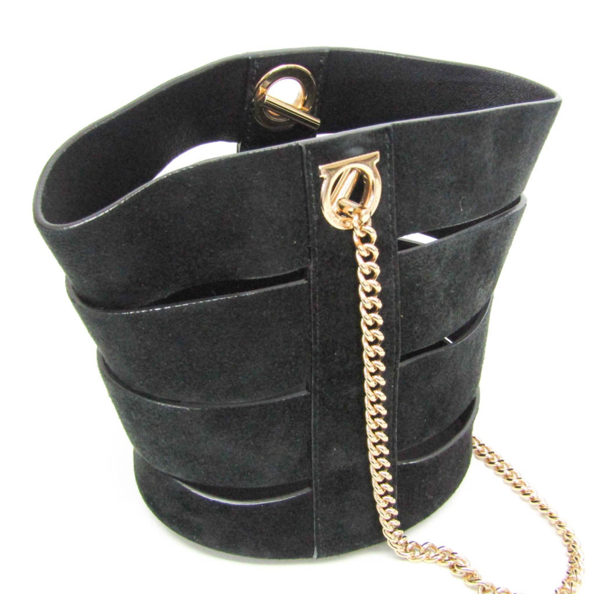 Salvatore Ferragamo Gancini · Suede Leather