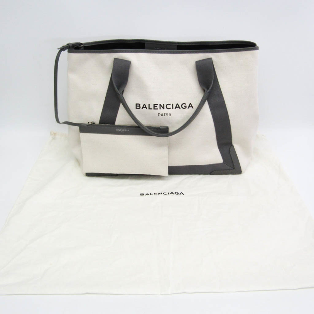 Balenciaga Navy Cabas · Canvas & Leather