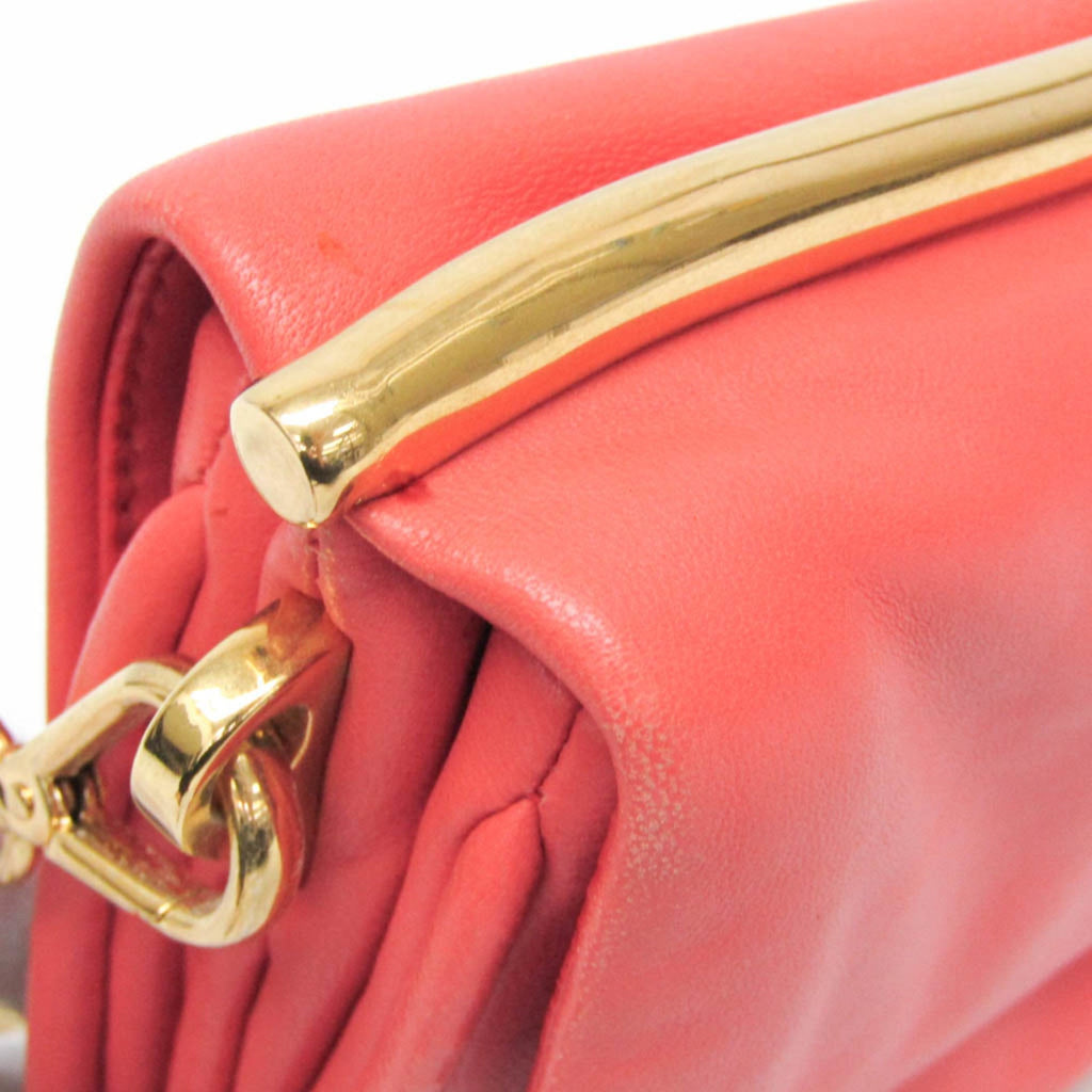 Miu Miu Chain Shoulder Pouch · Leather