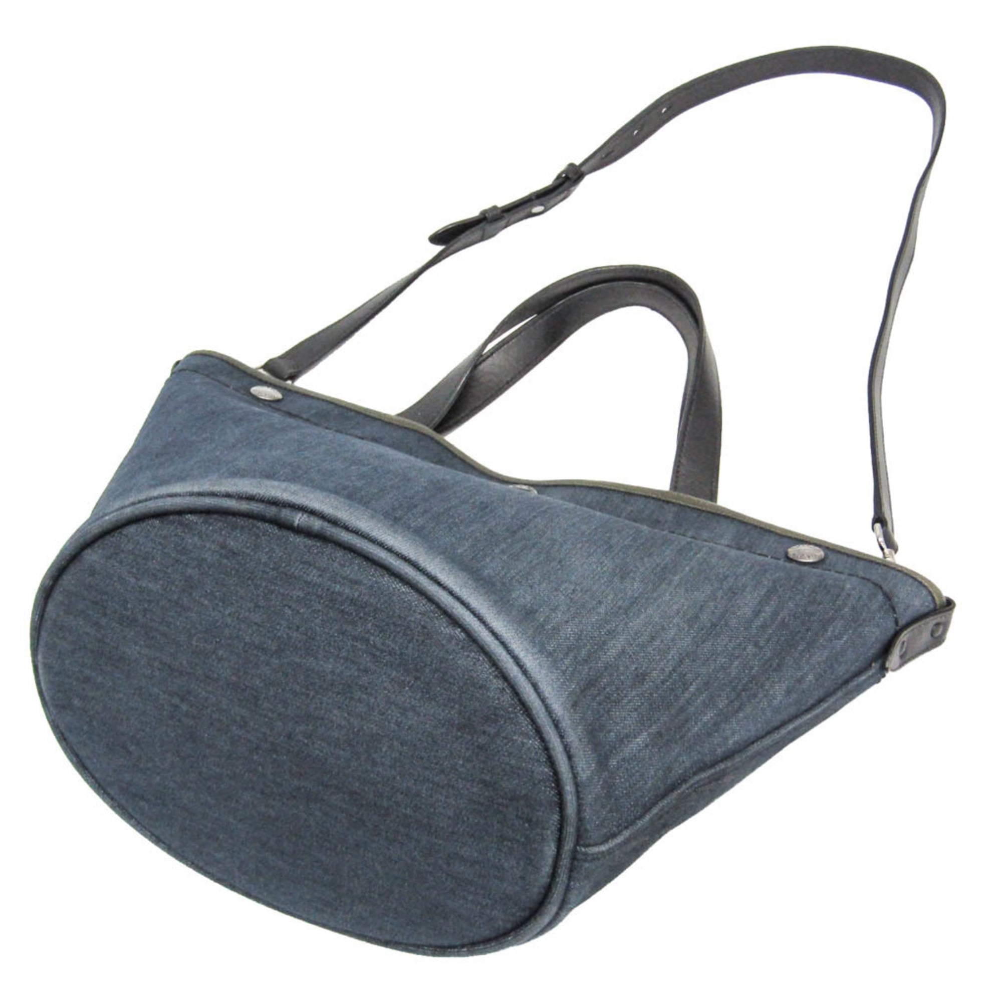 Prada Denim · Leather Tote