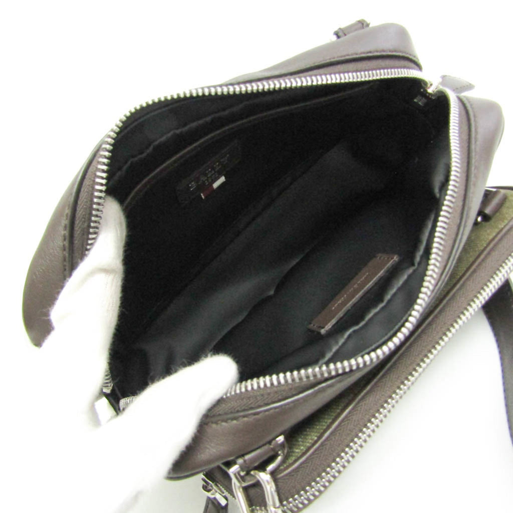 Bally · Canvas & Leather Shoulder Bag