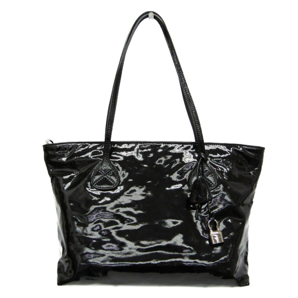 Celine Enamel Leather Tote