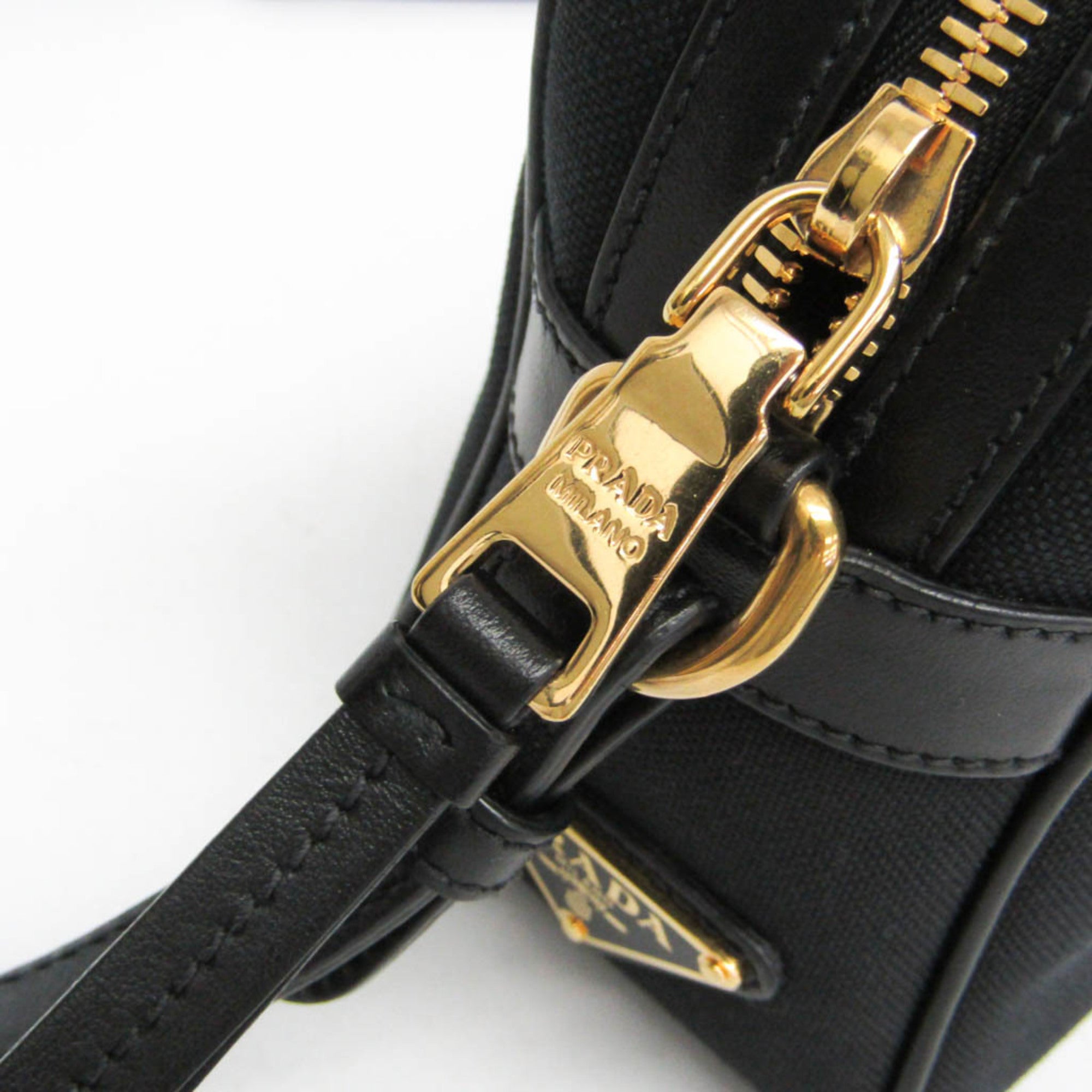 Prada Logo Jacquard · Leather